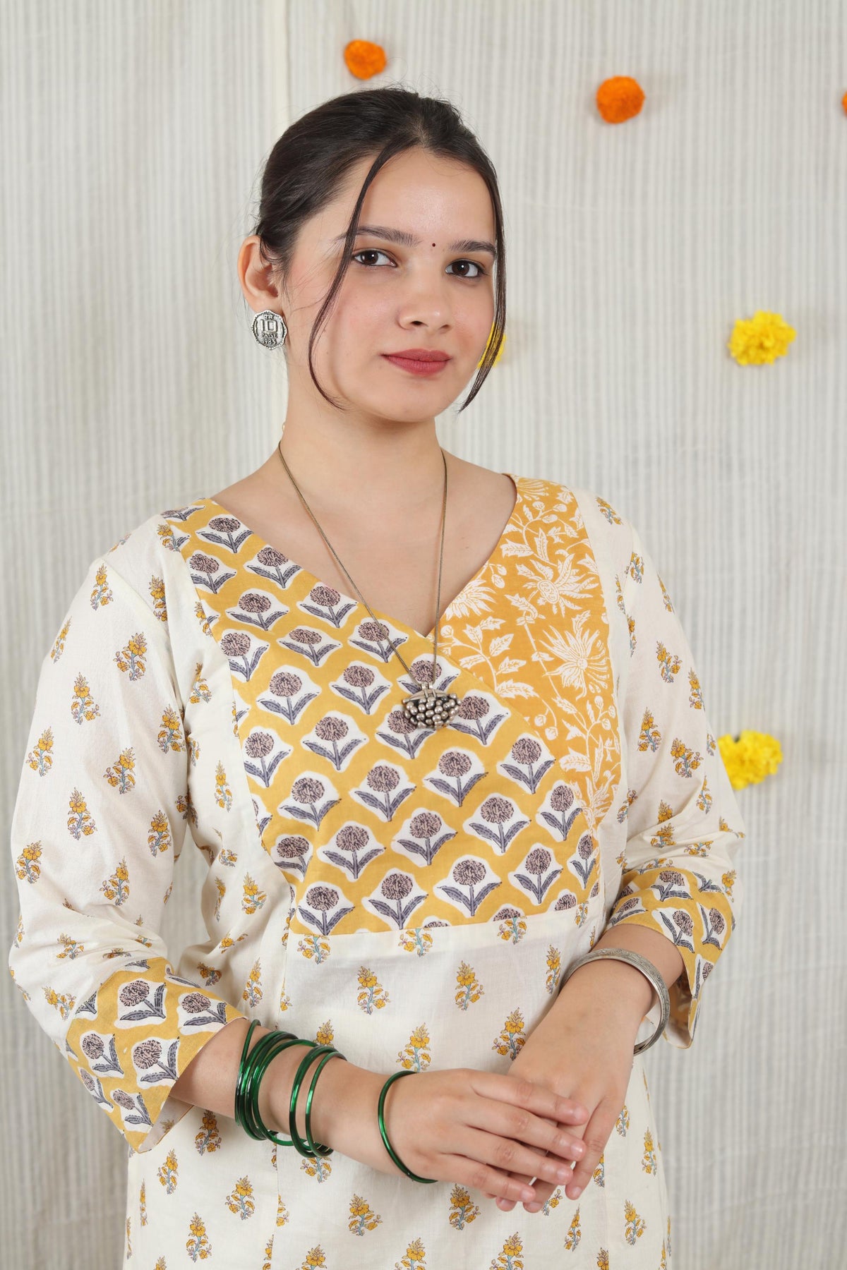 Cotton Ready-to-Wear Kurta - Elegant Ethnic Design NAV-005