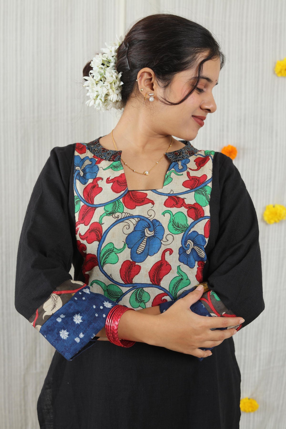 Cotton Ready-to-Wear Kurta - Elegant Ethnic Design NAV-007