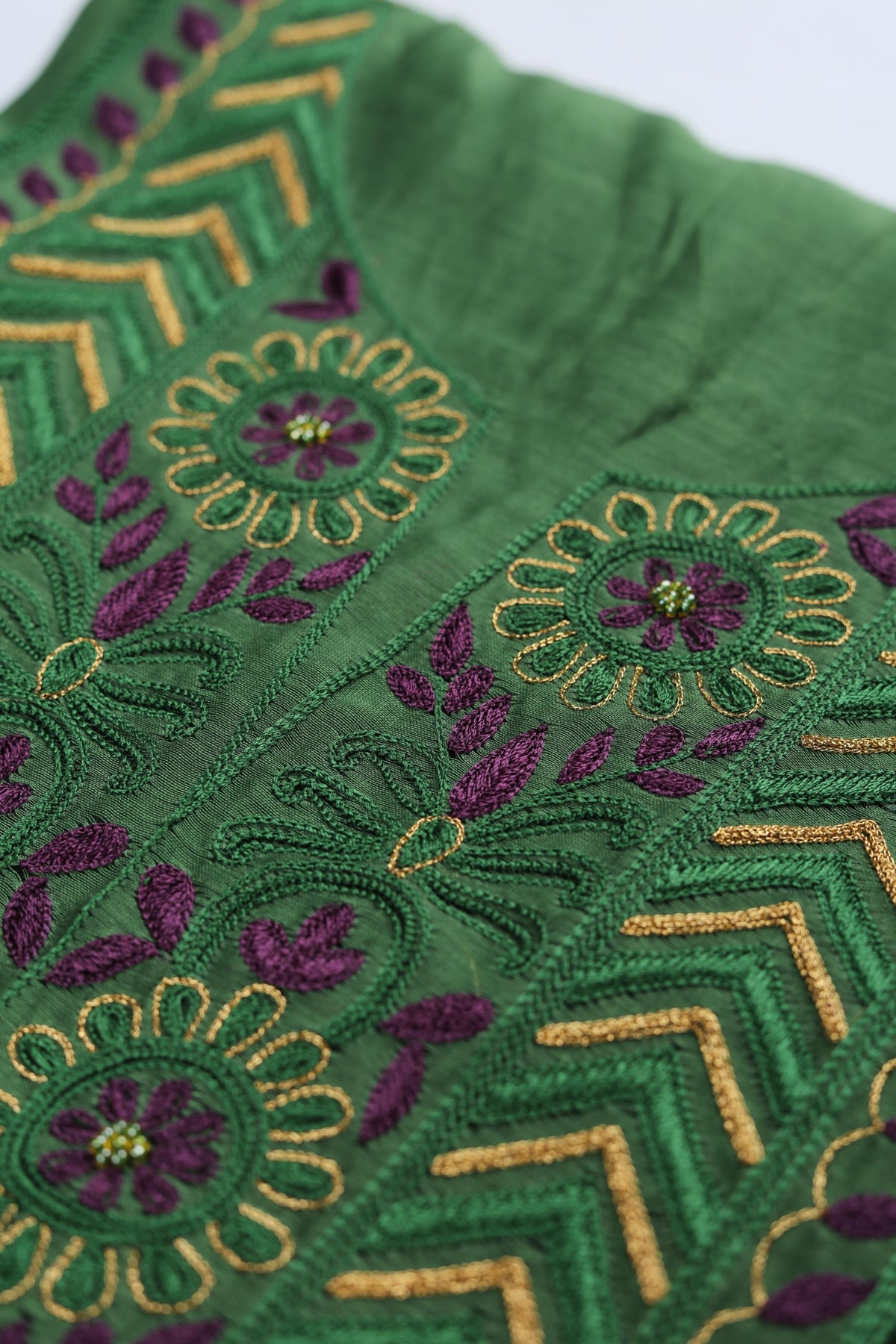 Chanderi Silk Piece Unstitched Suit Set – Classic Ethnic Style-359