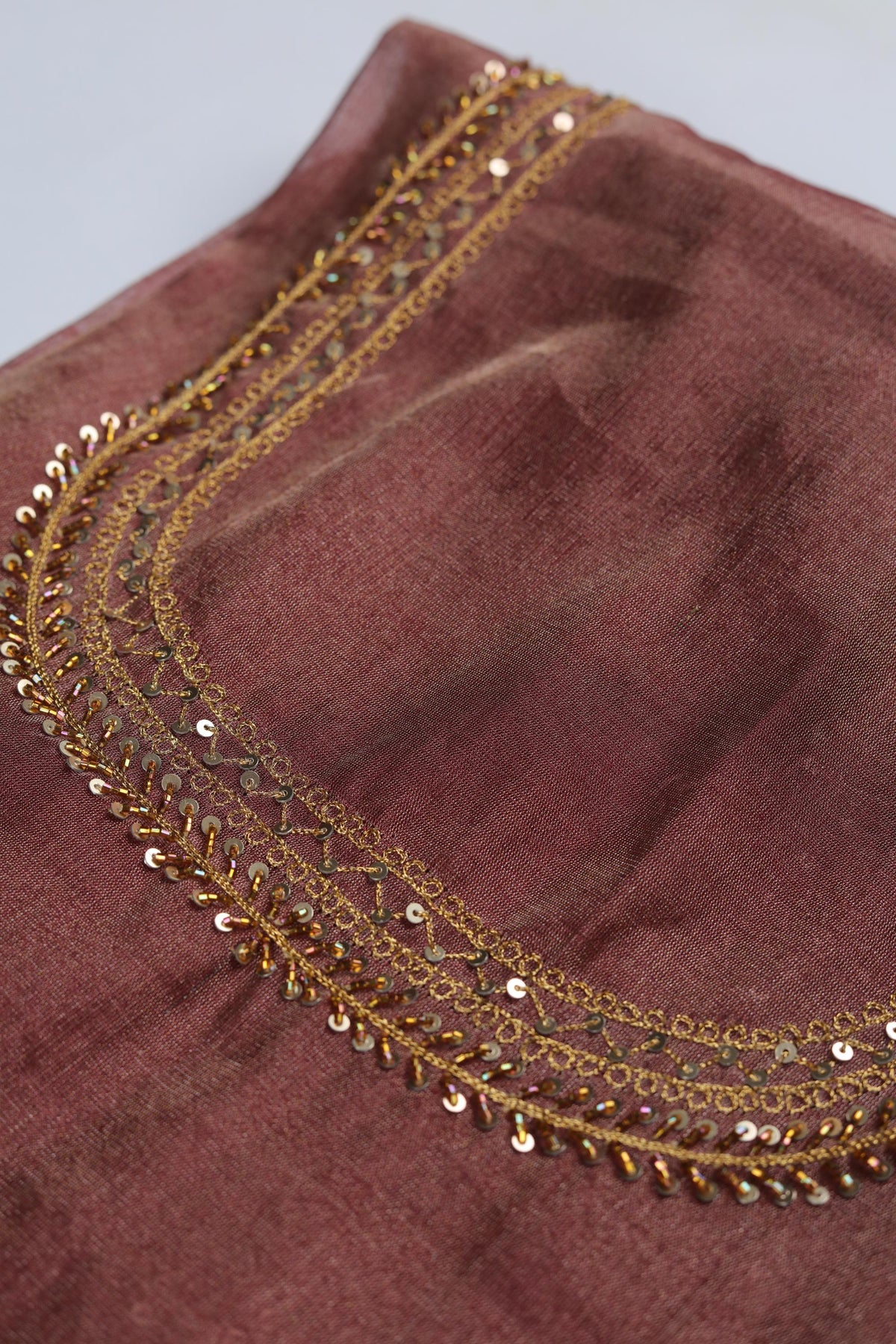 Tissue Silk Piece Unstitched Suit Set – Classic Ethnic Style-382
