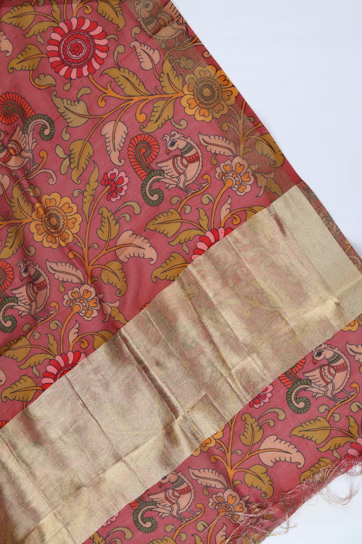 Chanderi Silk 3 Piece Unstitched Suit Set – Classic Ethnic Style-385