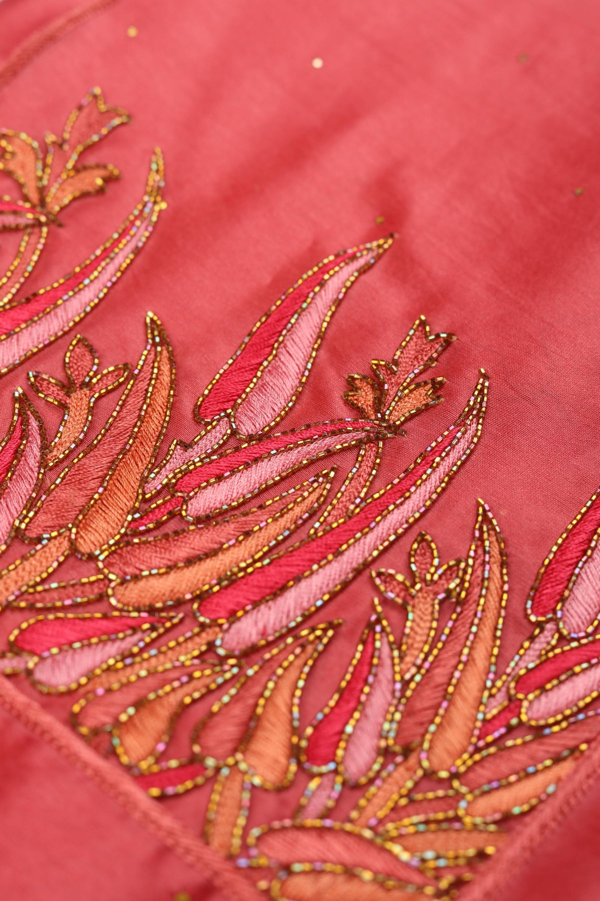 Chanderi Silk 3 Piece Unstitched Suit Set – Classic Ethnic Style-427