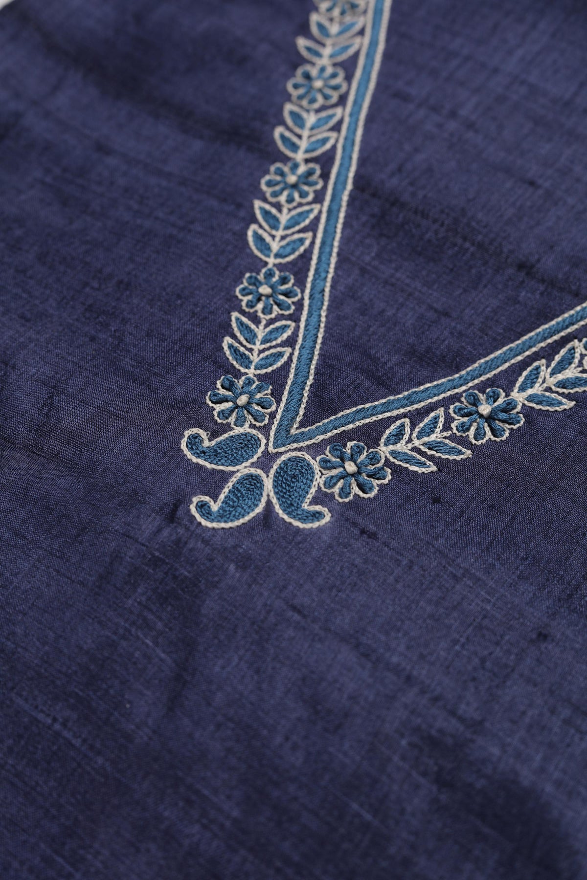 Tussar Silk 3 Piece Unstitched Suit Set – Classic Ethnic Style-412