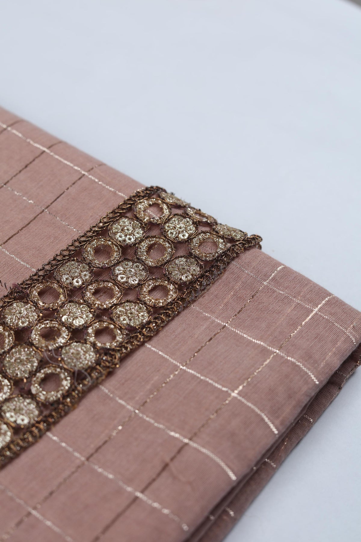 Cotton 3 Piece Unstitched Suit Set – Classic Ethnic Style-449