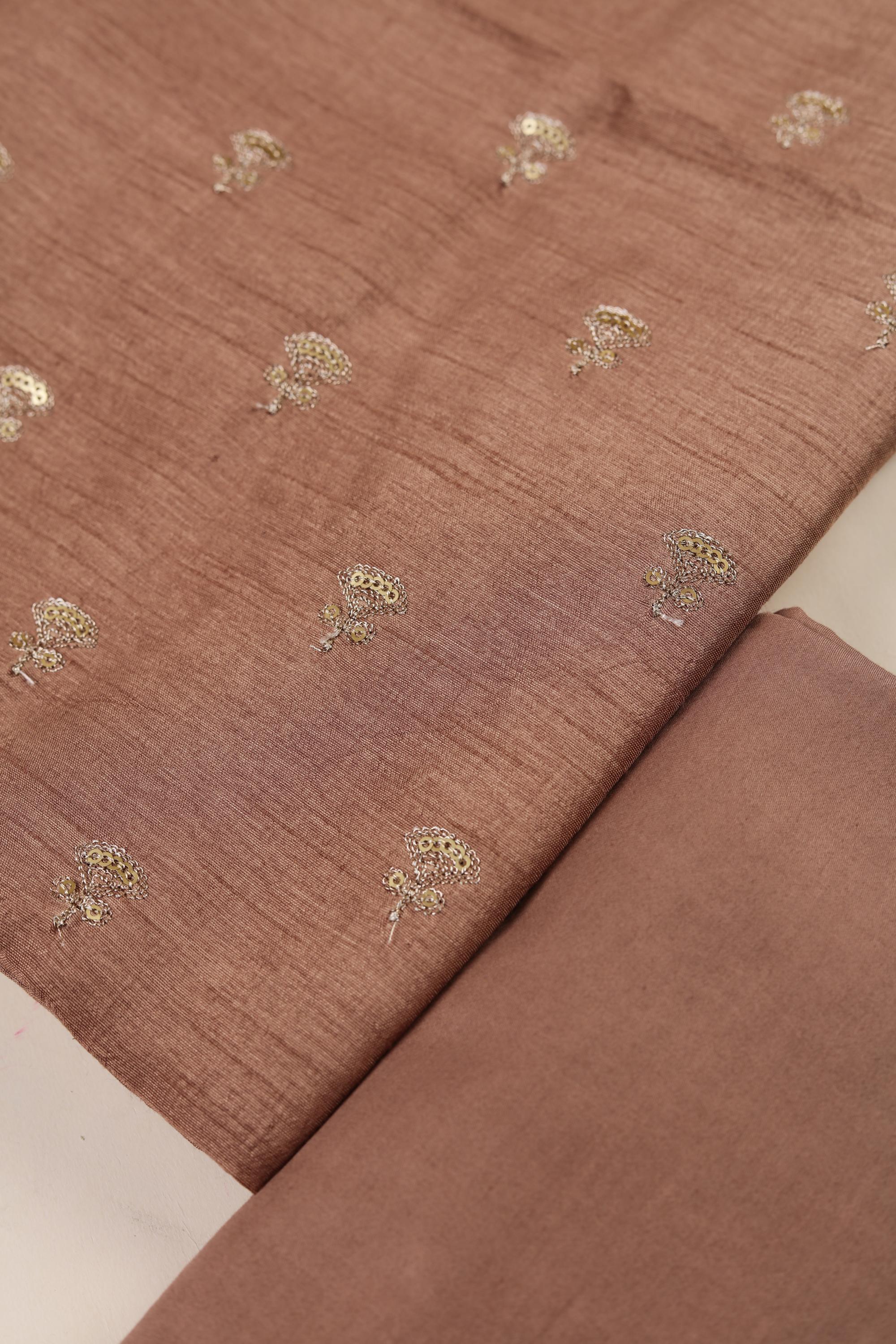 Embroided Blended silk Set -112