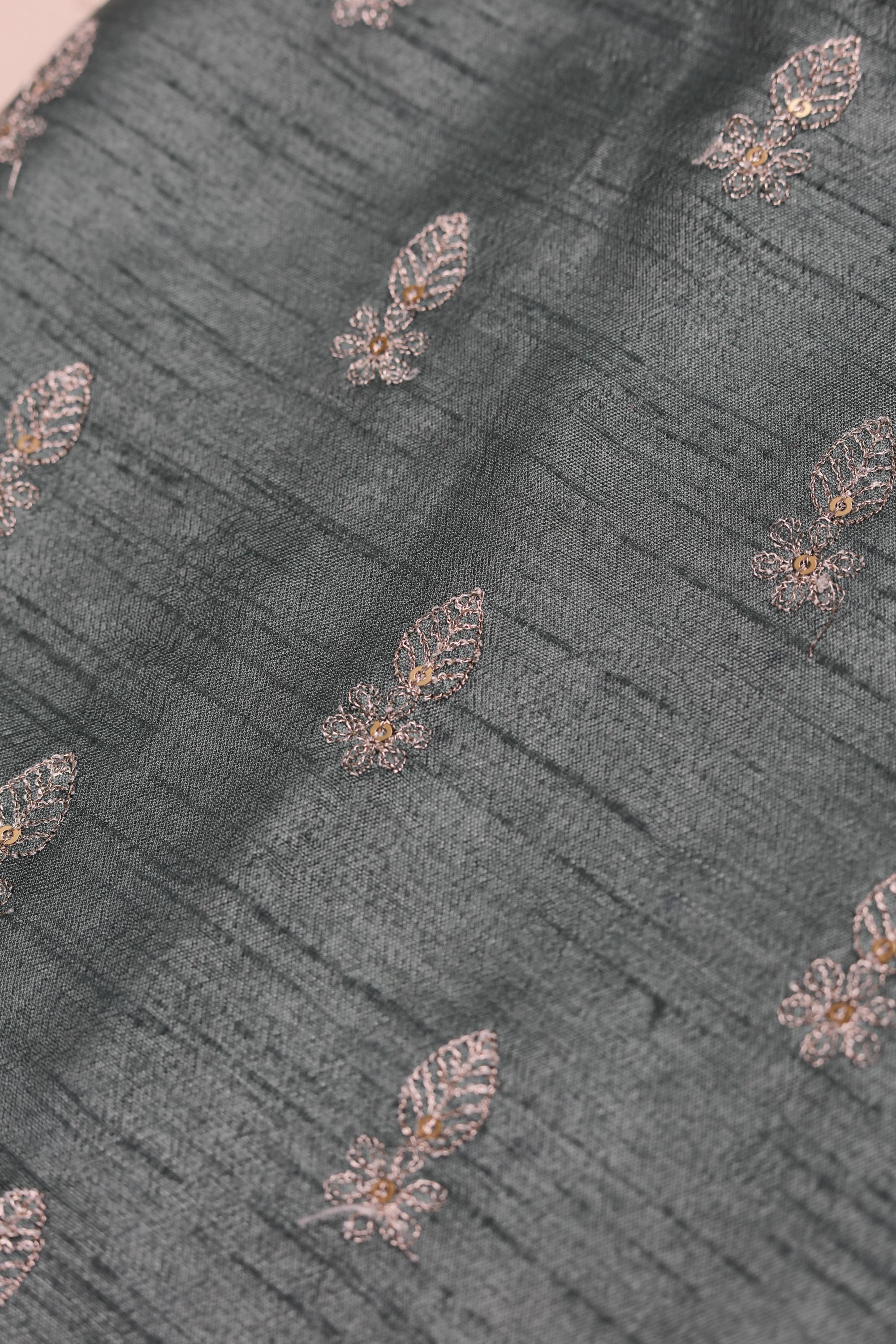 Embroided Blended silk Set -53
