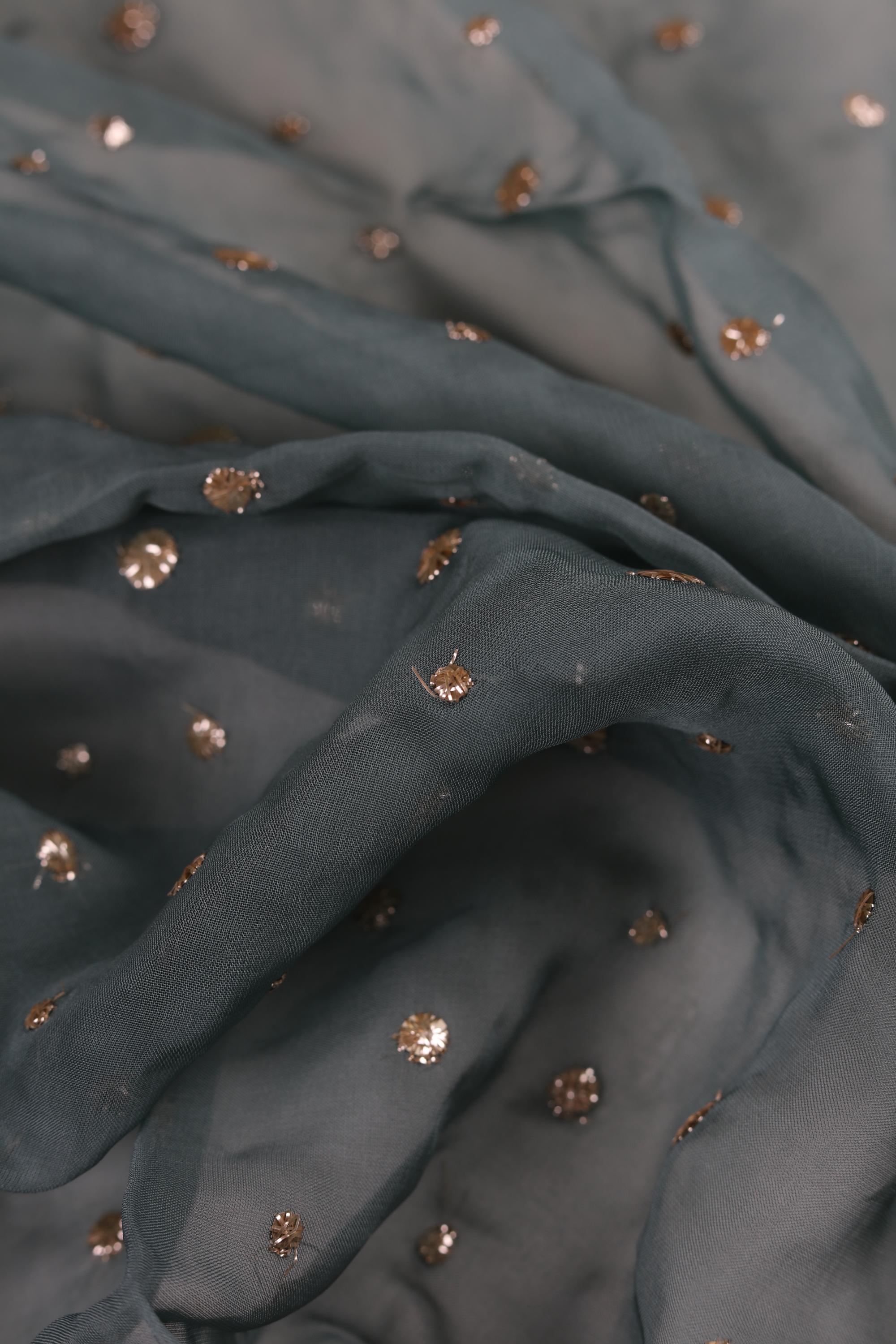 Embroided Blended silk Set -53