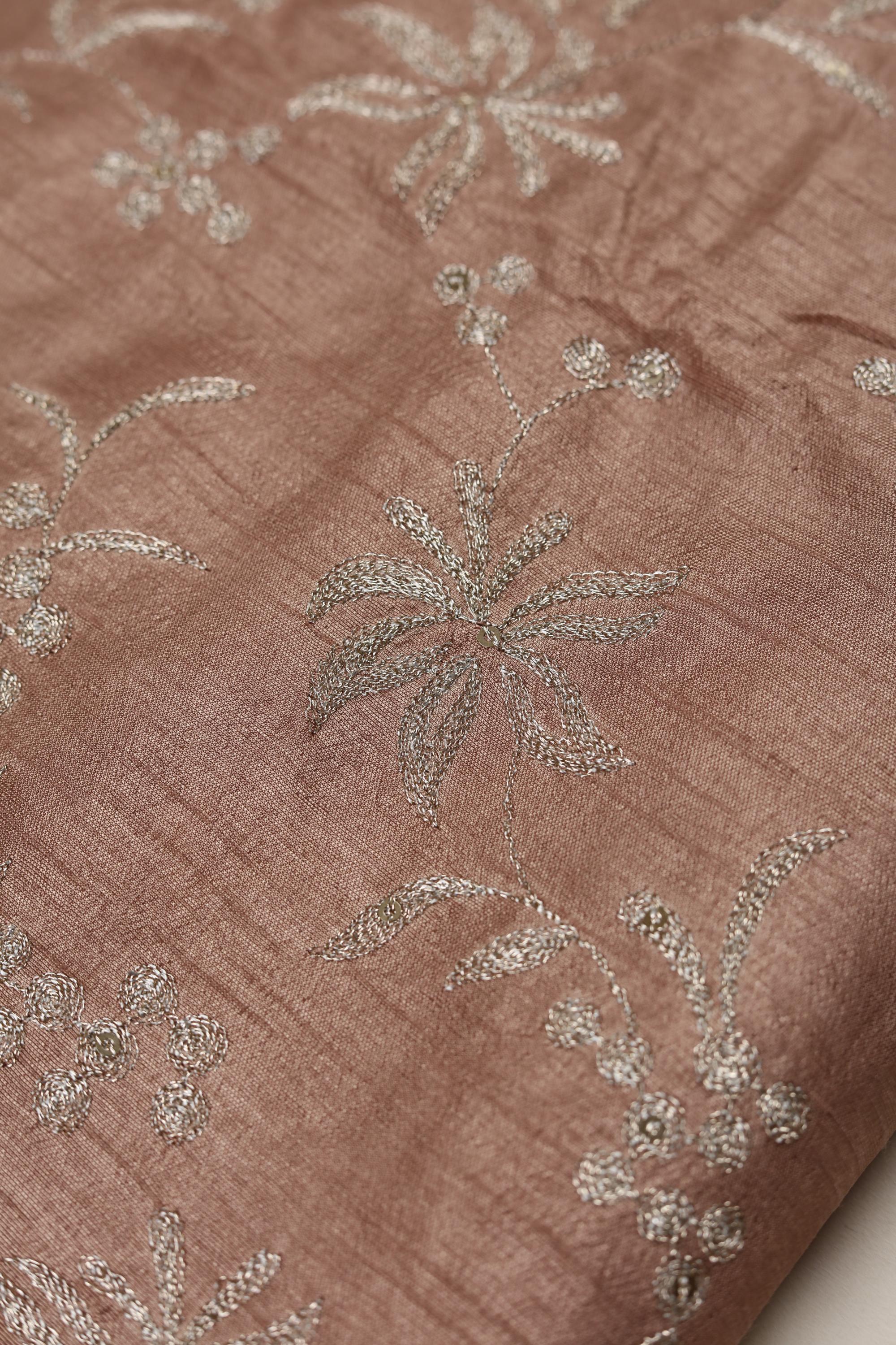 Embroided Blended silk Set -54