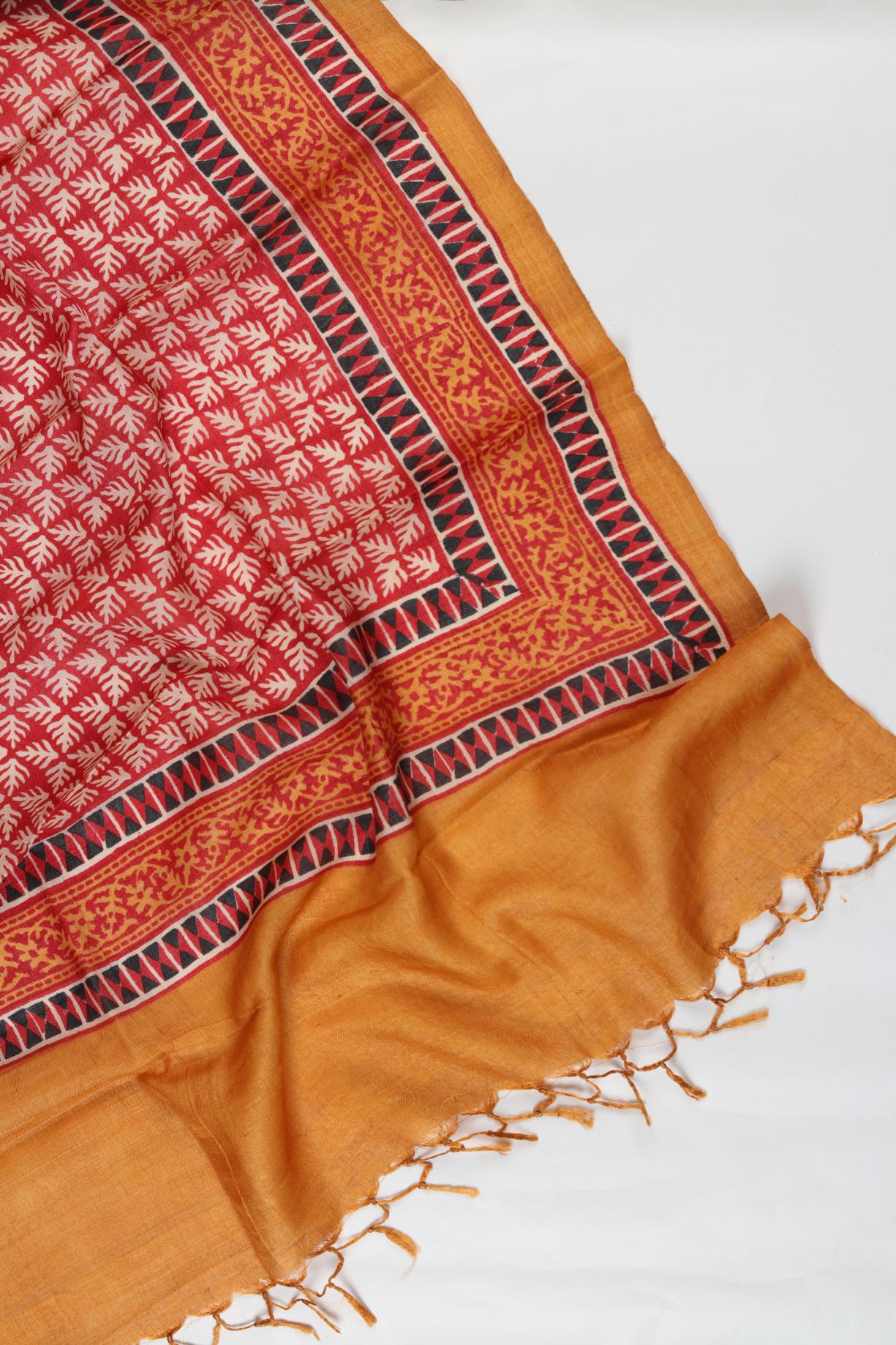 Chanderi 3 Piece Unstitched Suit Set – Elegant Ethnic Design-311