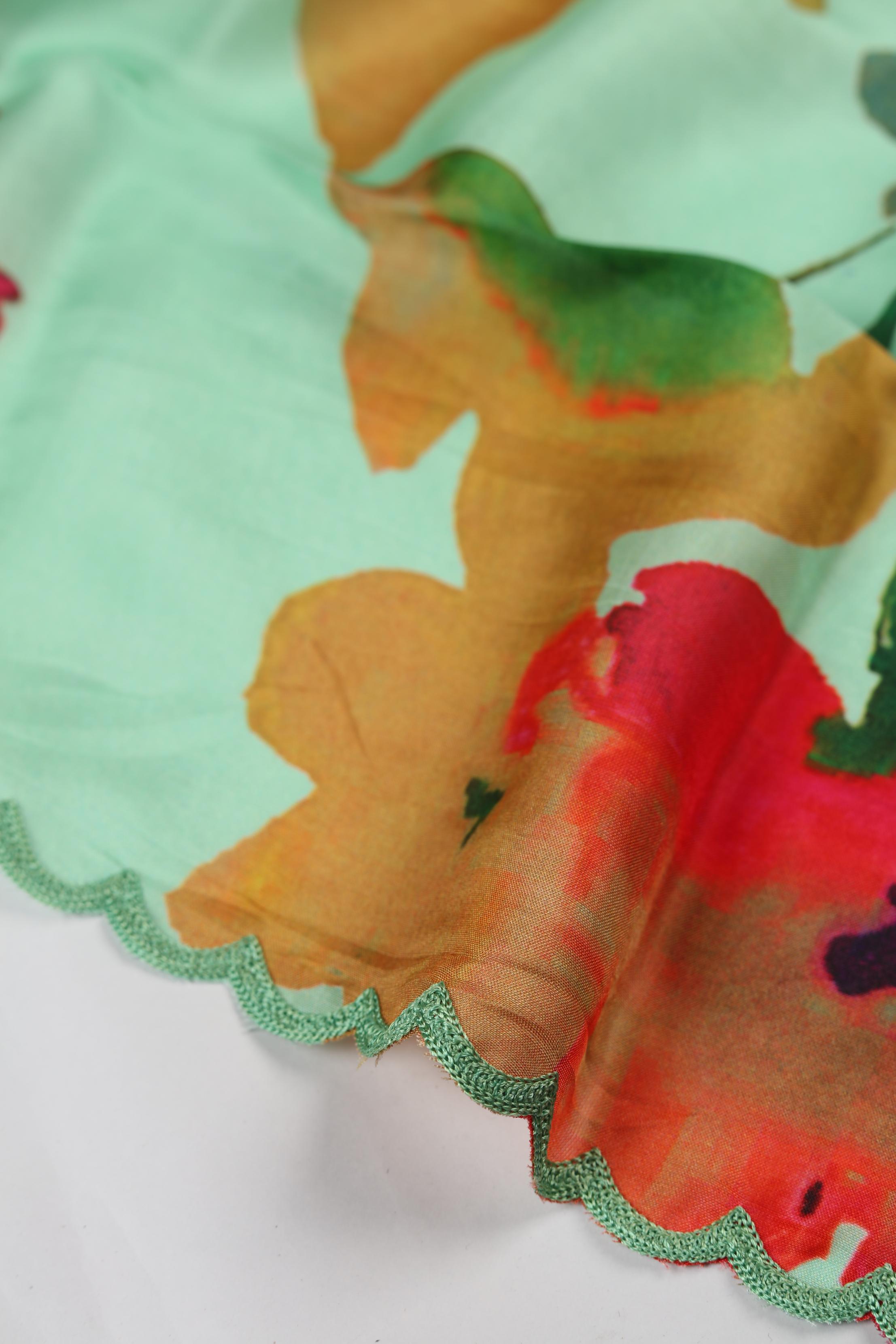 Chanderi 3 Piece Unstitched Suit Set – Elegant Ethnic Design-314