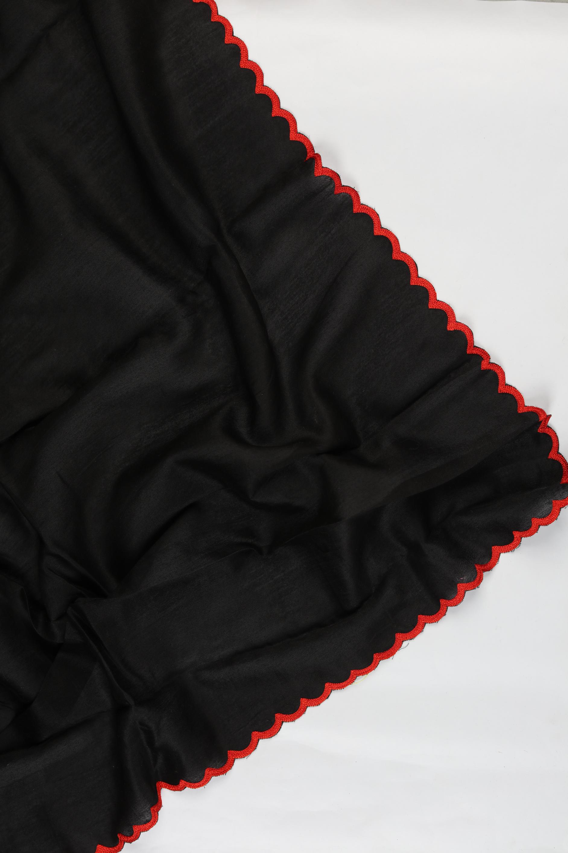 Chanderi 3 Piece Unstitched Suit Set – Elegant Embroidery-423