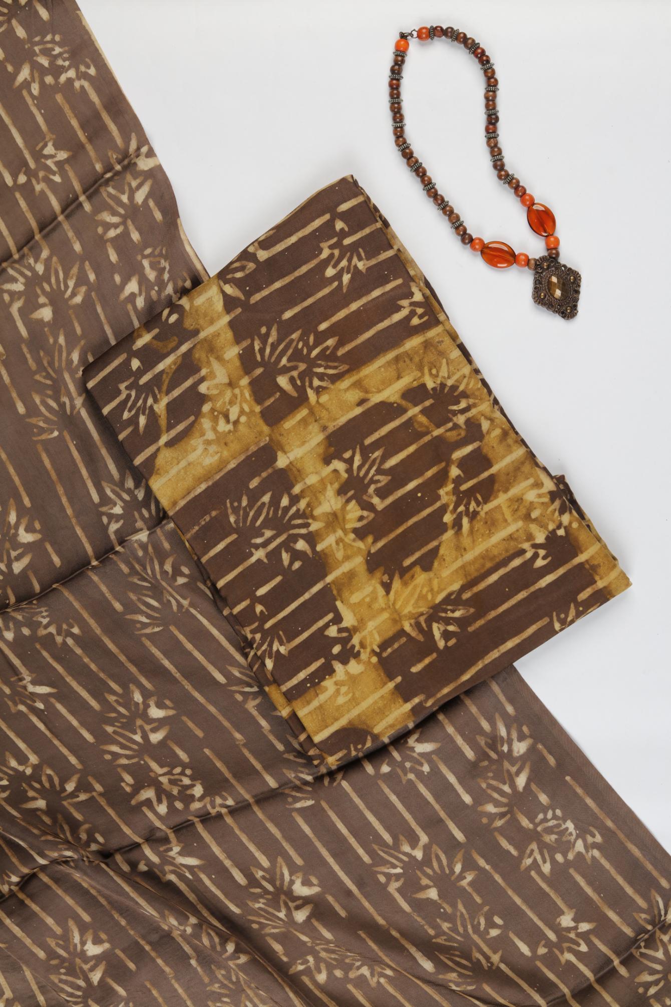 Premium Tussar Modal 2 Piece Unstitched Kurta & Dupatta Set – Traditional Weave-325