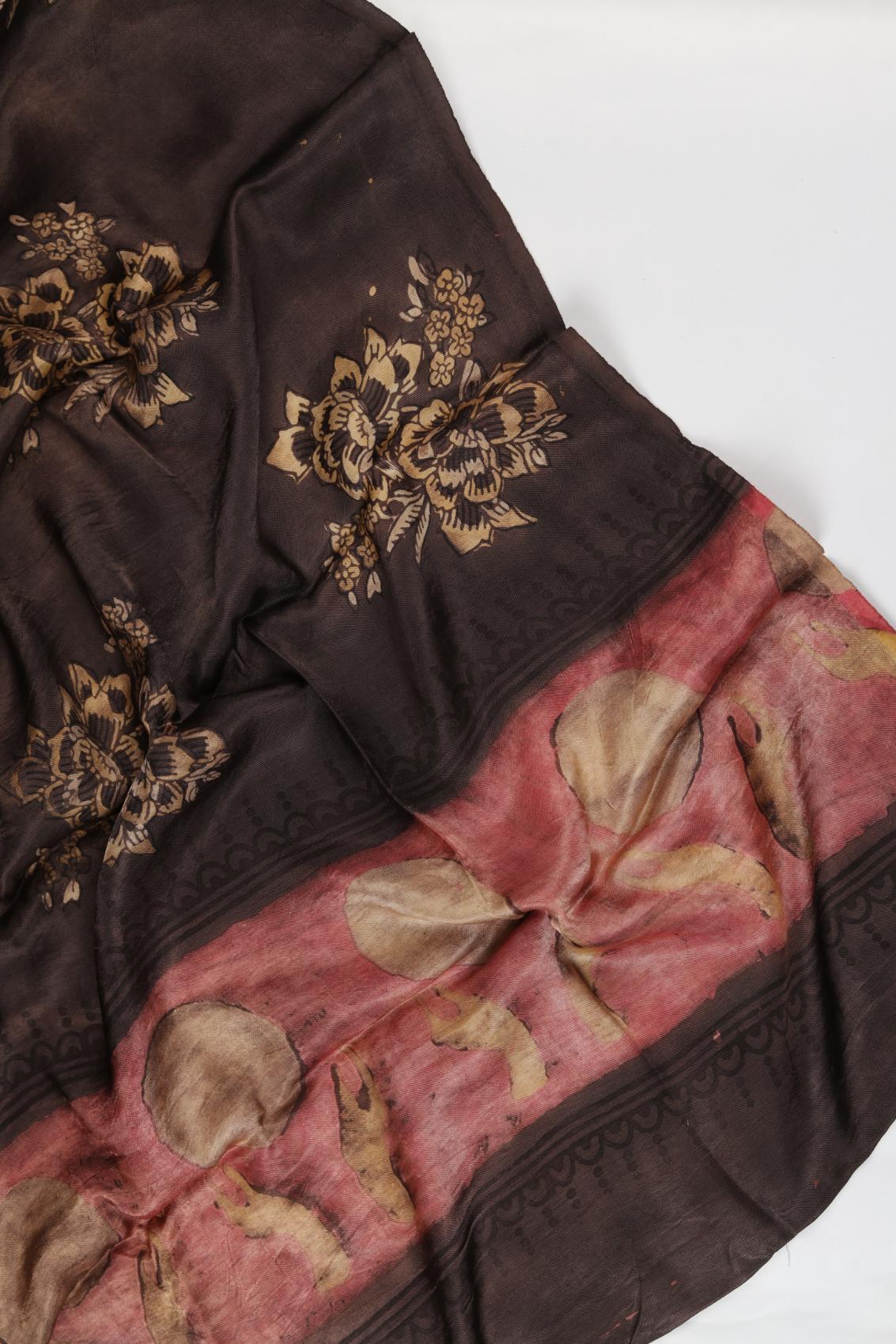 Premium Tussar Modal 2 Piece Unstitched Kurta & Dupatta Set – Traditional Weave-326