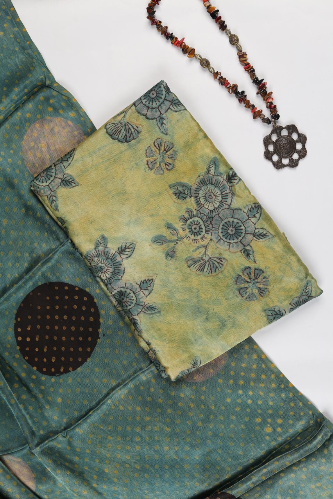 Premium Tussar Modal 2 Piece Unstitched Kurta & Dupatta Set – Traditional Weave-328