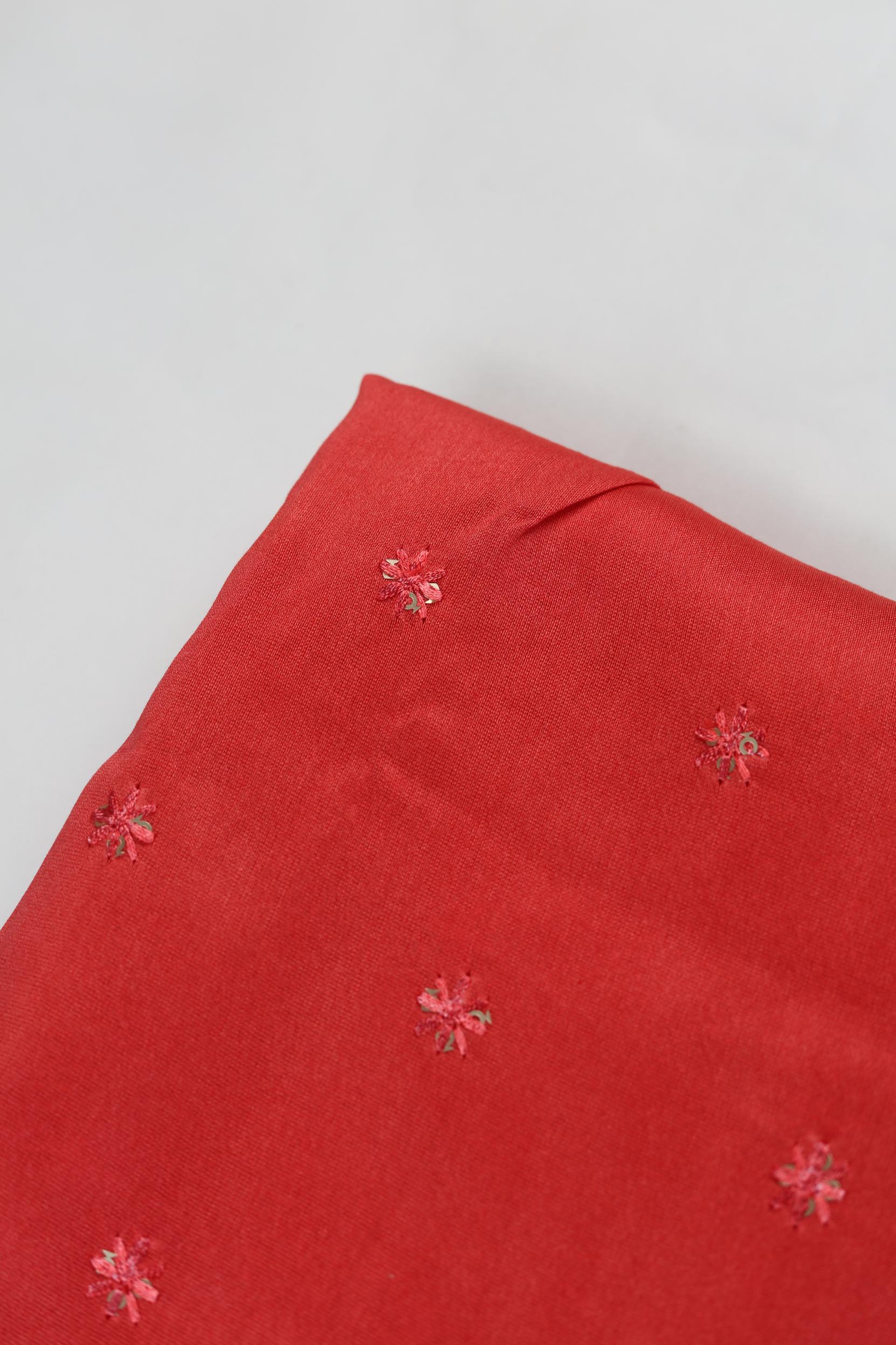 Chanderi 3 Piece Unstitched Suit Set – Traditional Weave-332