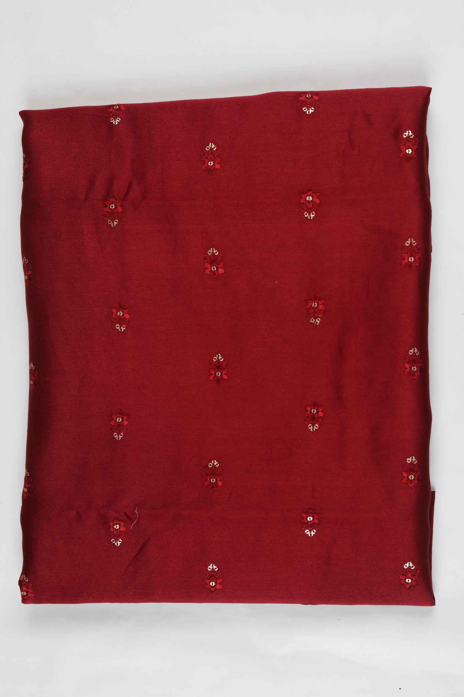 Chanderi 3 Piece Unstitched Suit Set – Traditional Weave-335