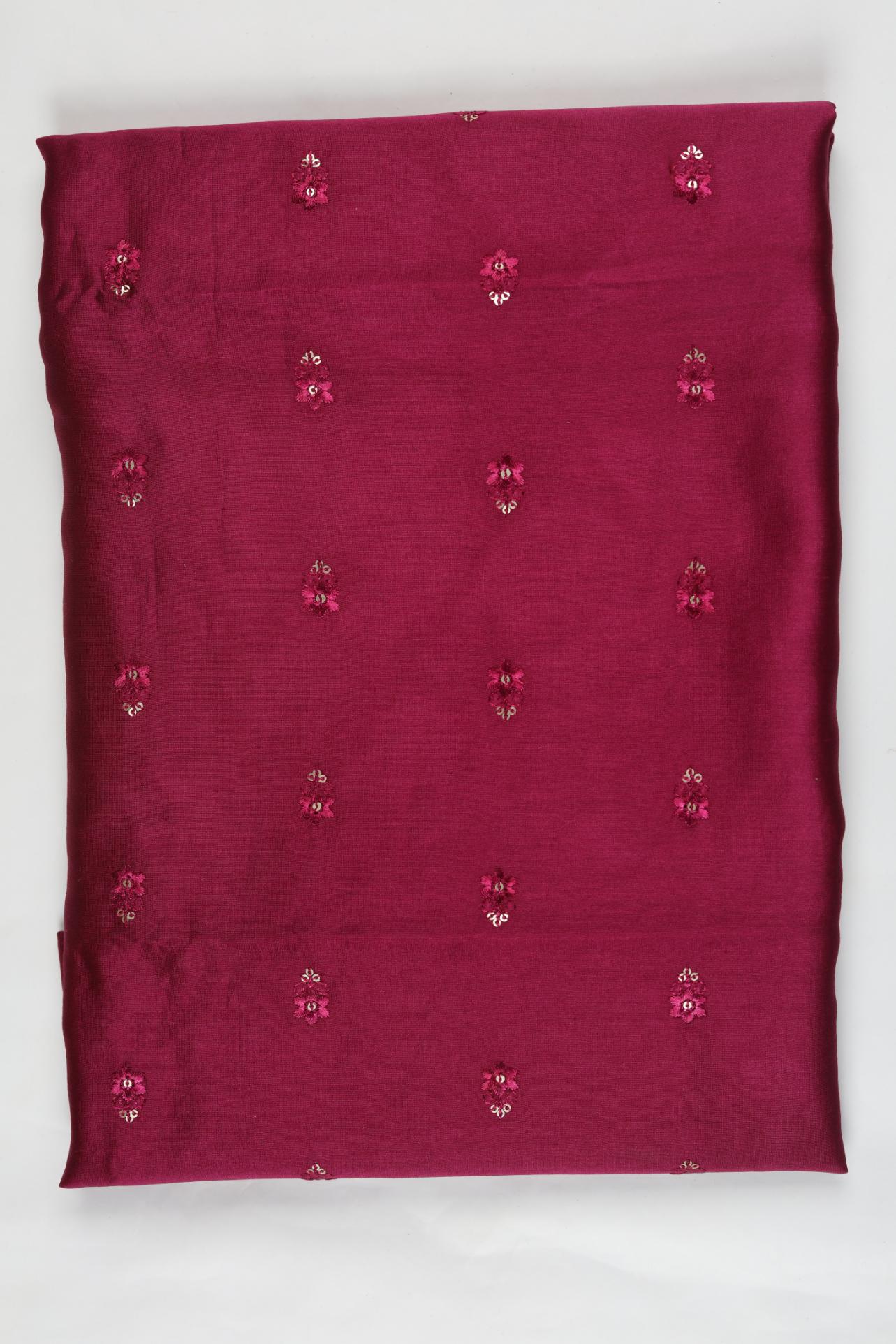 Chanderi 3 Piece Unstitched Suit Set – Traditional Weave-337