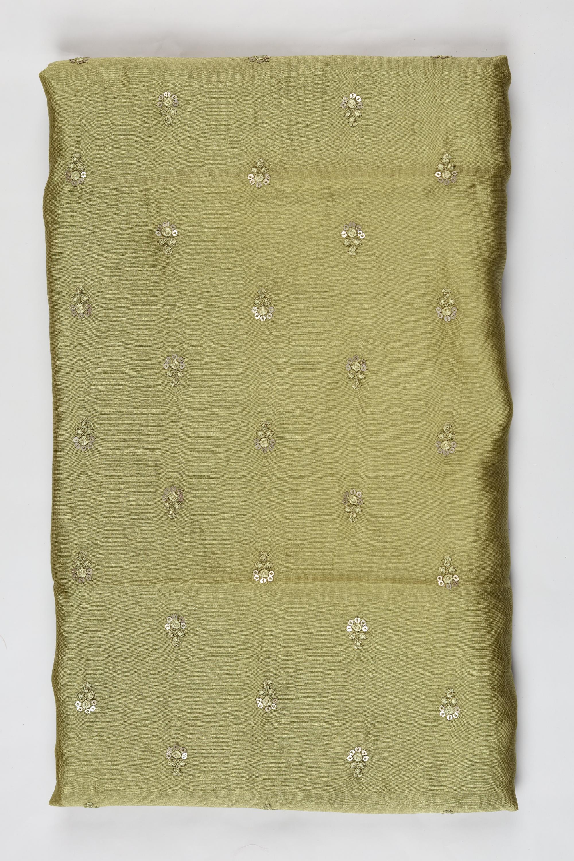 Chanderi 3 Piece Unstitched Suit Set – Traditional Weave-347