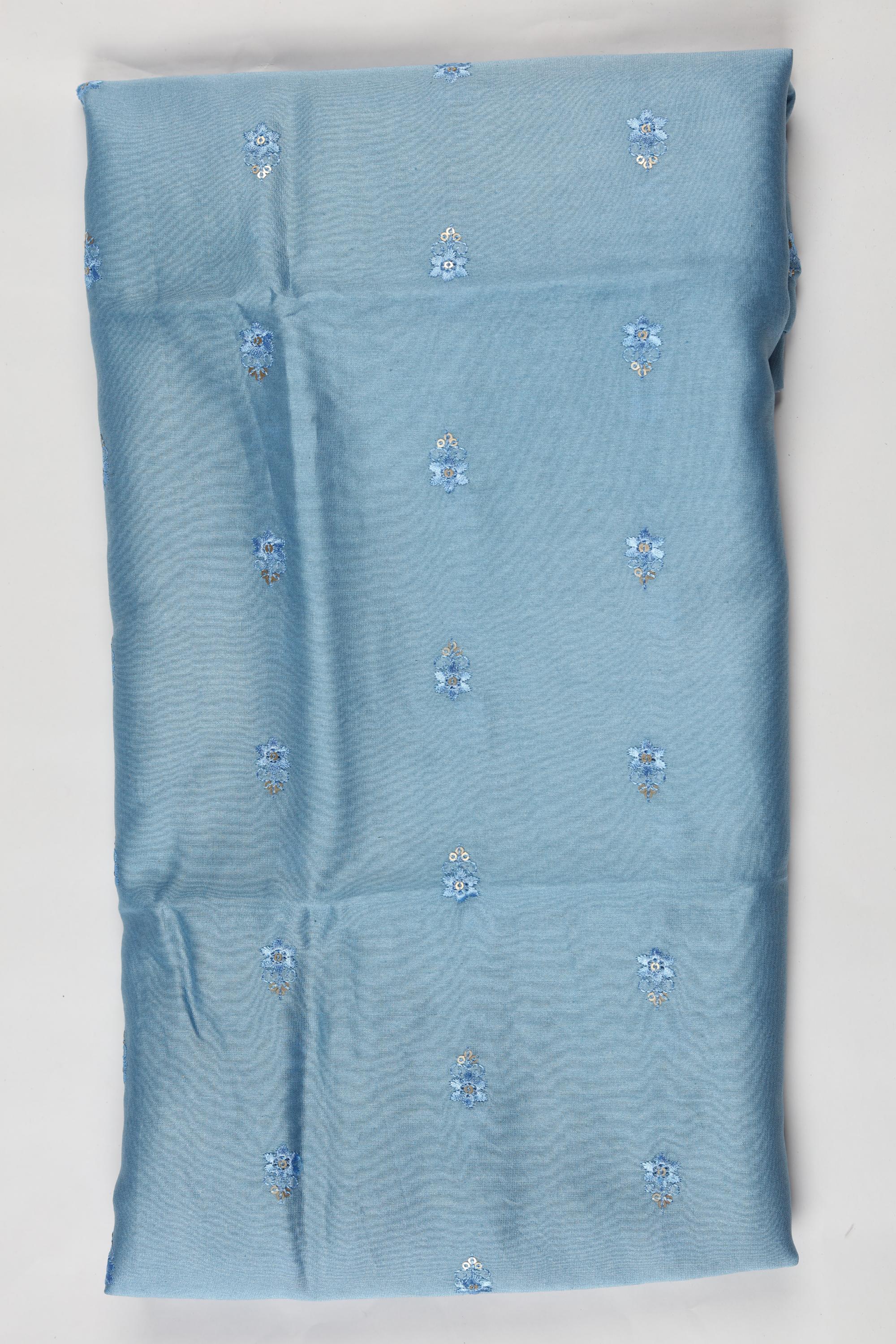 Chanderi 3 Piece Unstitched Suit Set – Traditional Weave-348