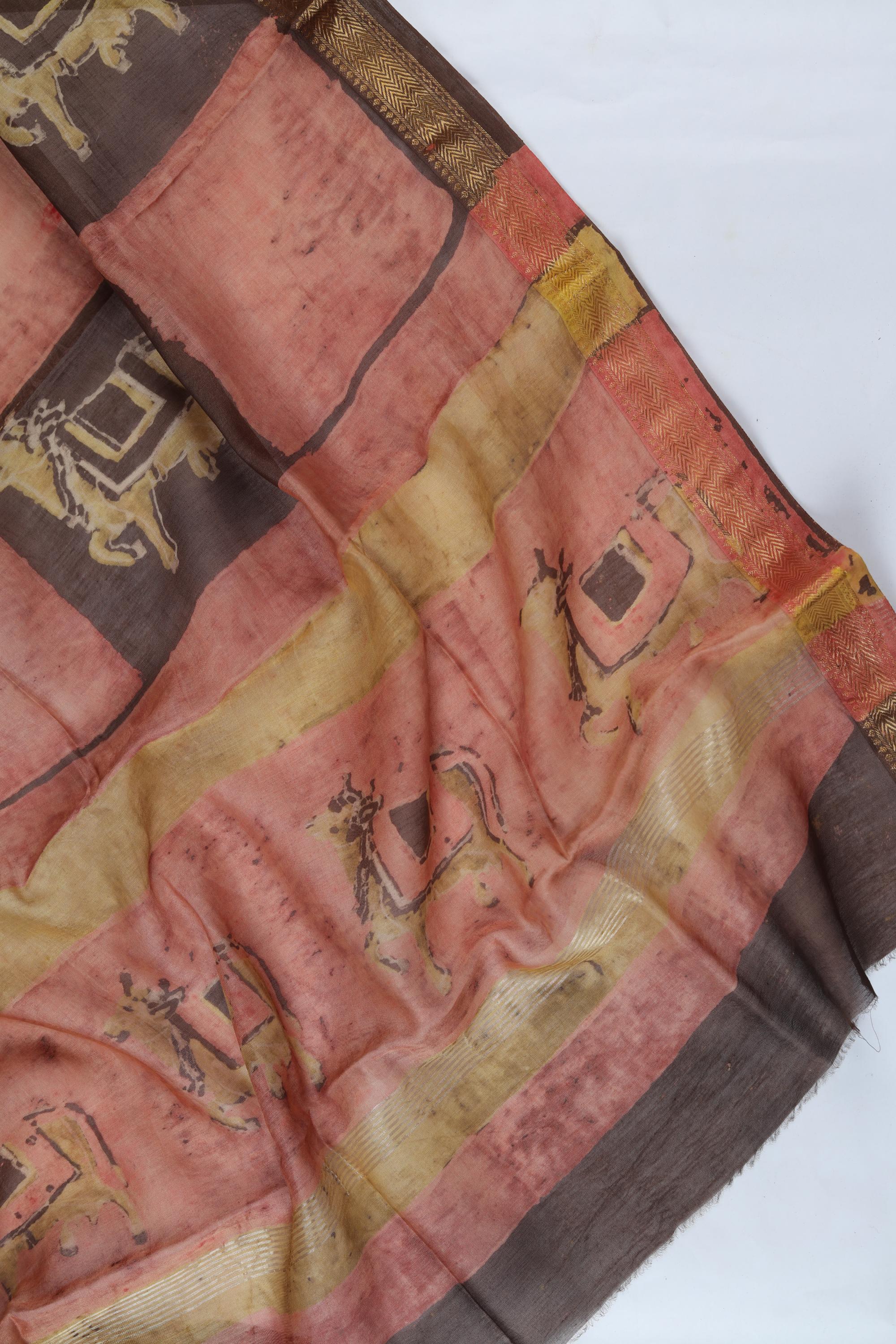 Chanderi 3 Piece Unstitched Suit Set – Traditional Weave-356