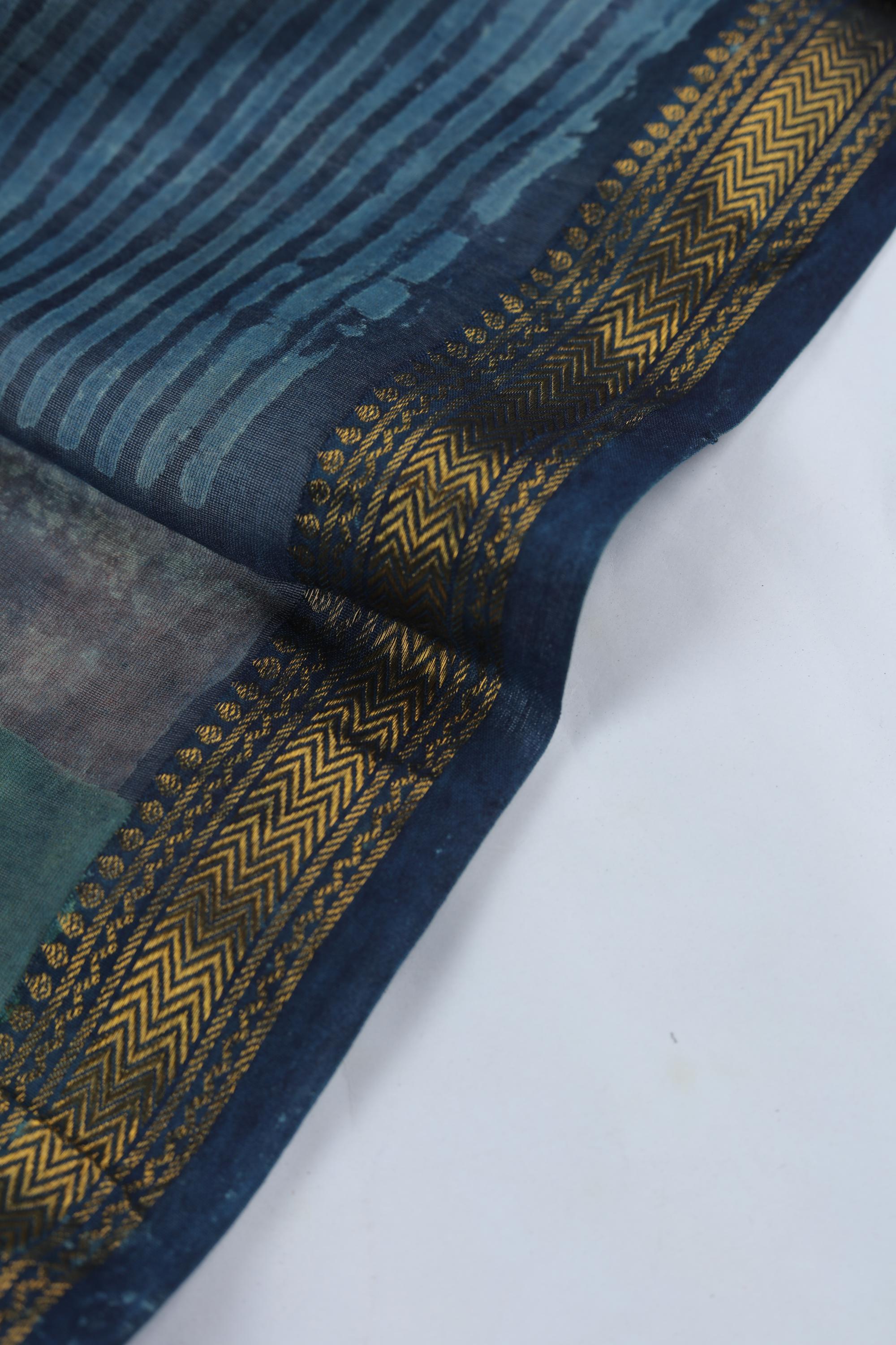 Chanderi 3 Piece Unstitched Suit Set – Traditional Weave-357