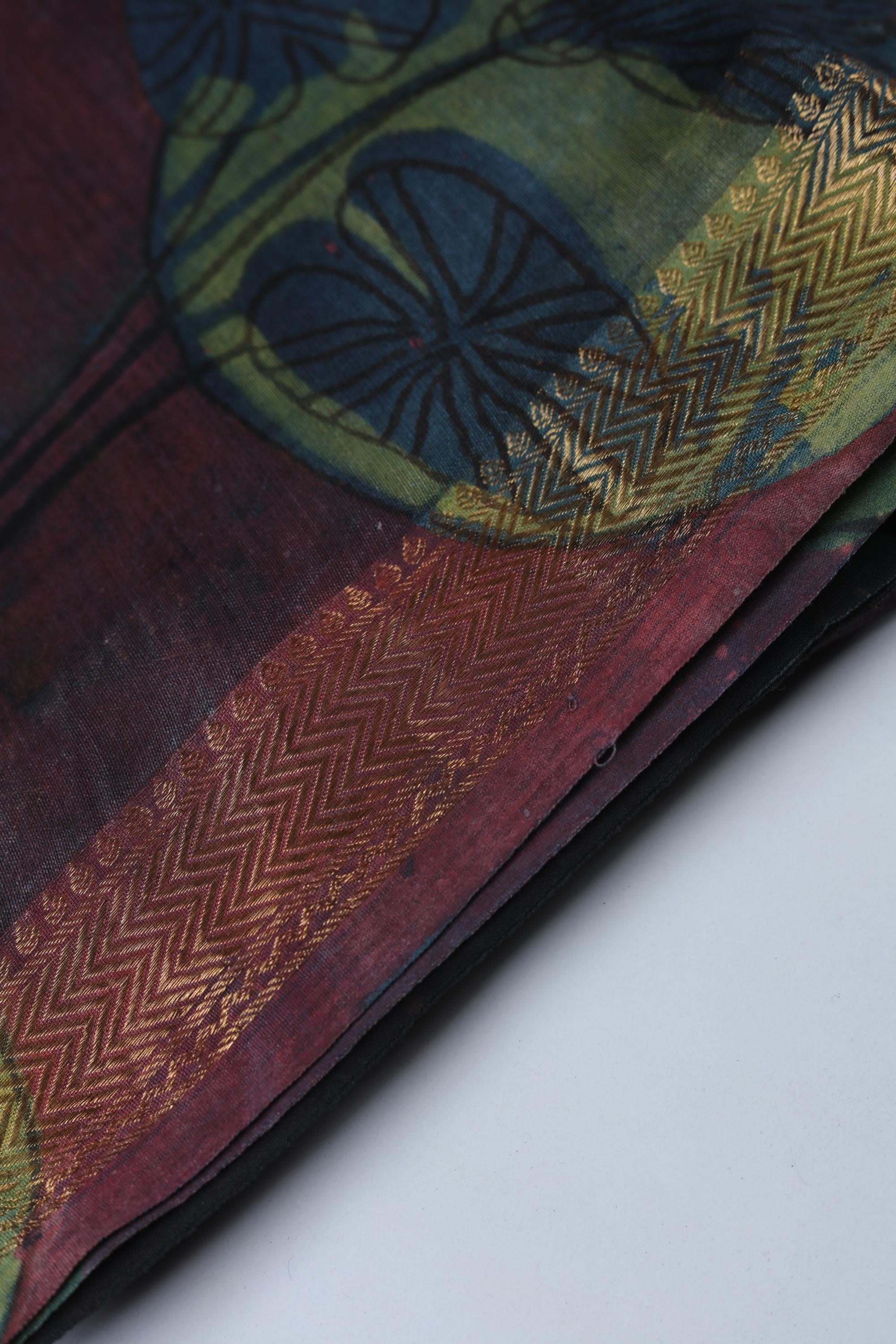 Chanderi 3 Piece Unstitched Suit Set – Traditional Weave-358