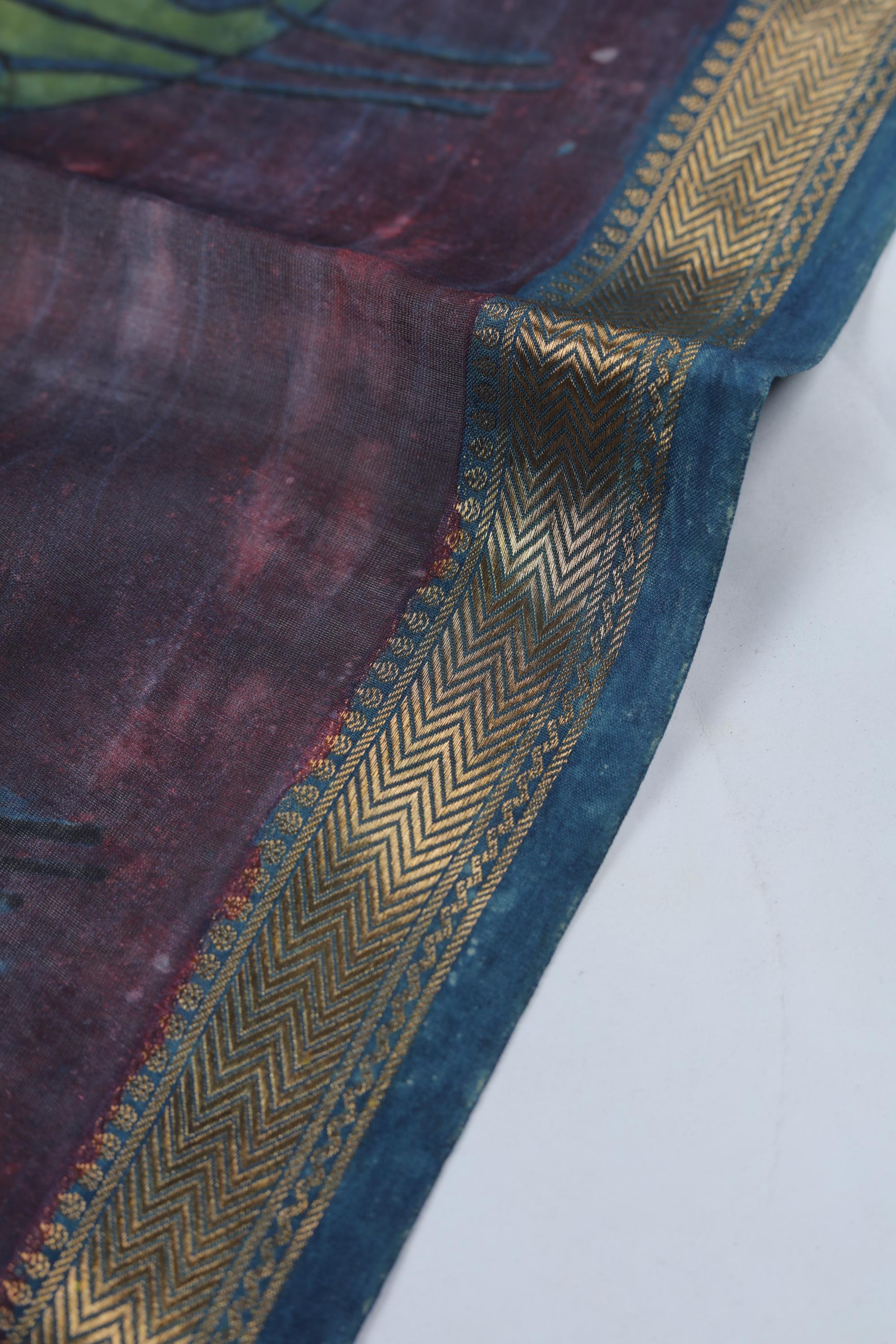 Chanderi 3 Piece Unstitched Suit Set – Traditional Weave-358