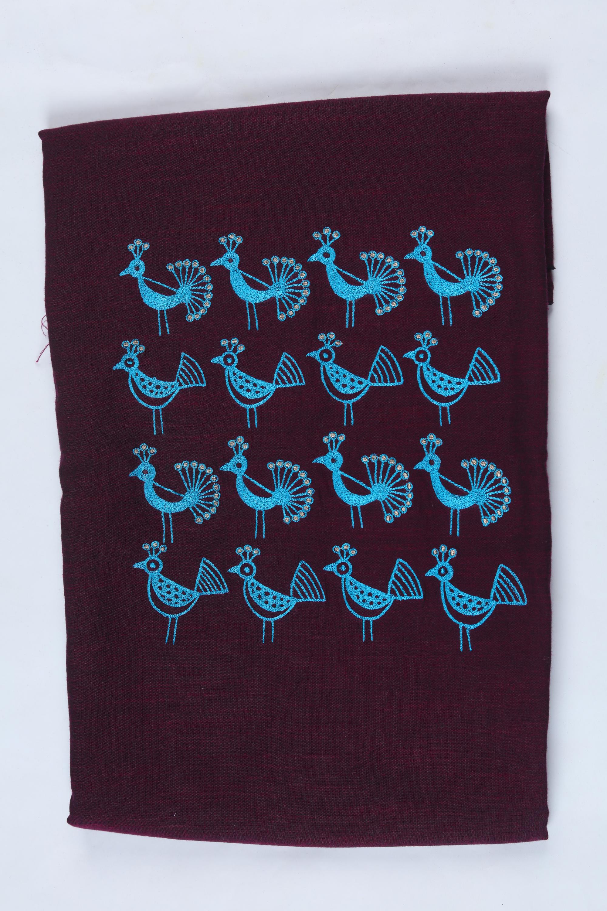 Cotton 3 Piece Unstitched Suit Set – Traditional Craft-379