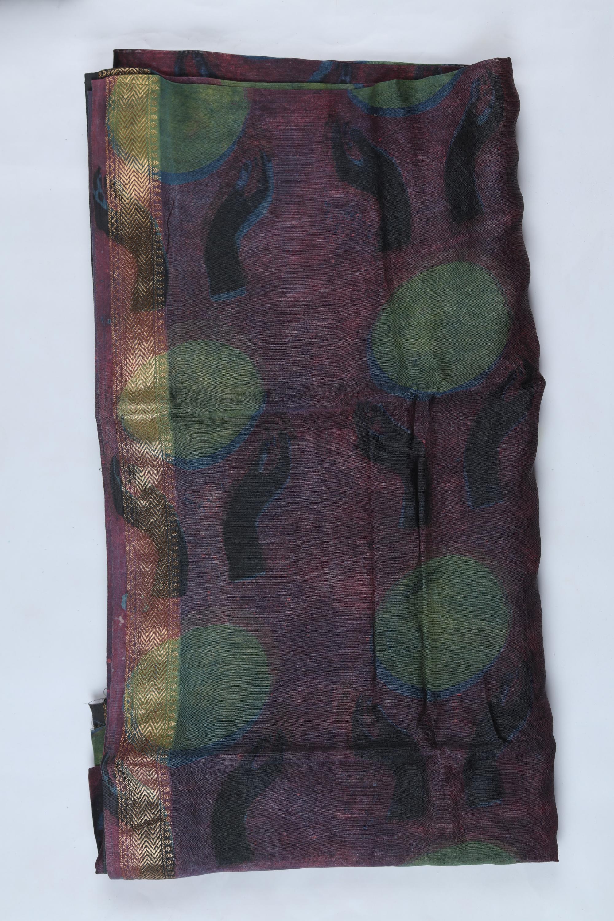 Chanderi 3 Piece Unstitched Suit Set – Traditional Weave-360