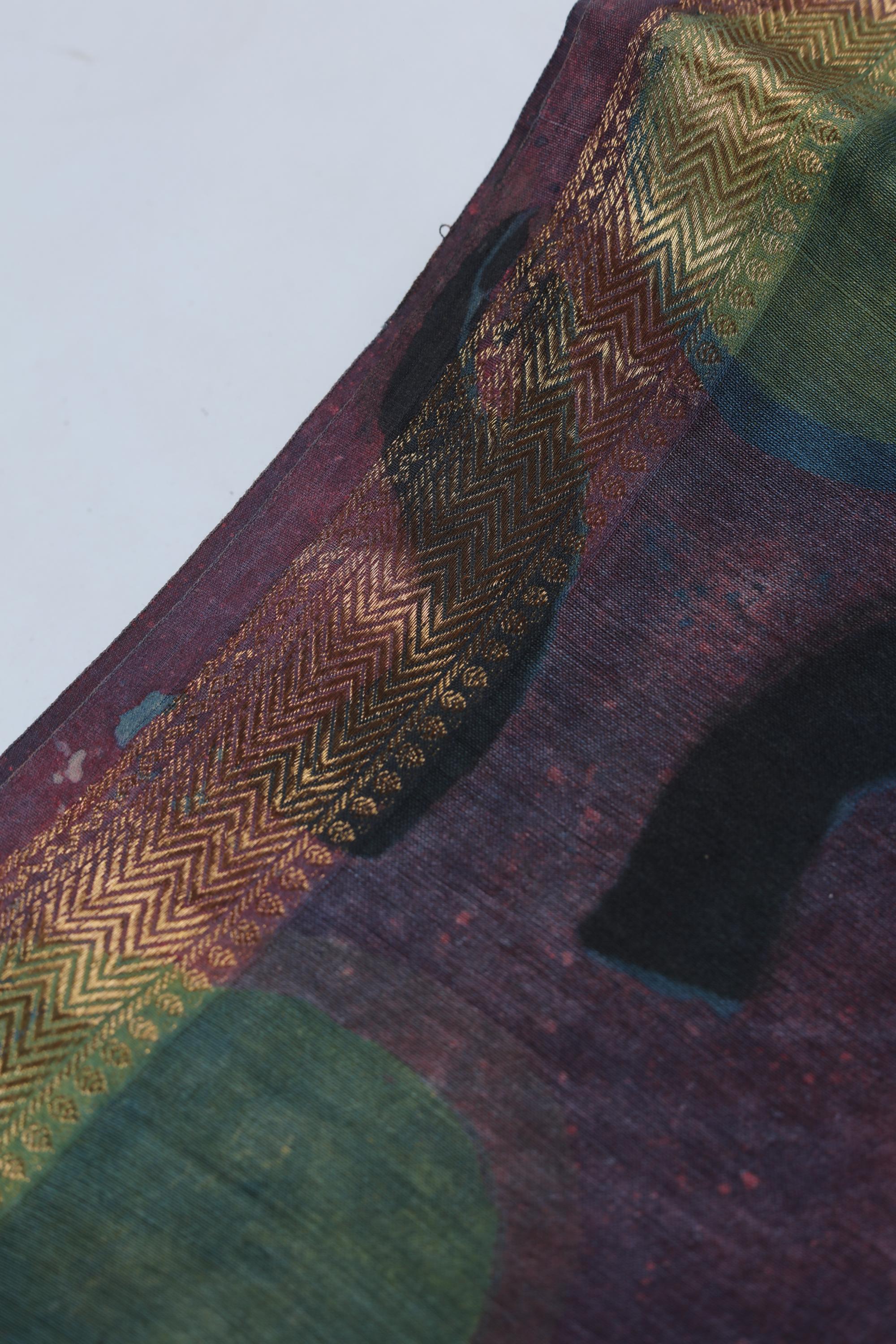 Chanderi 3 Piece Unstitched Suit Set – Traditional Weave-360