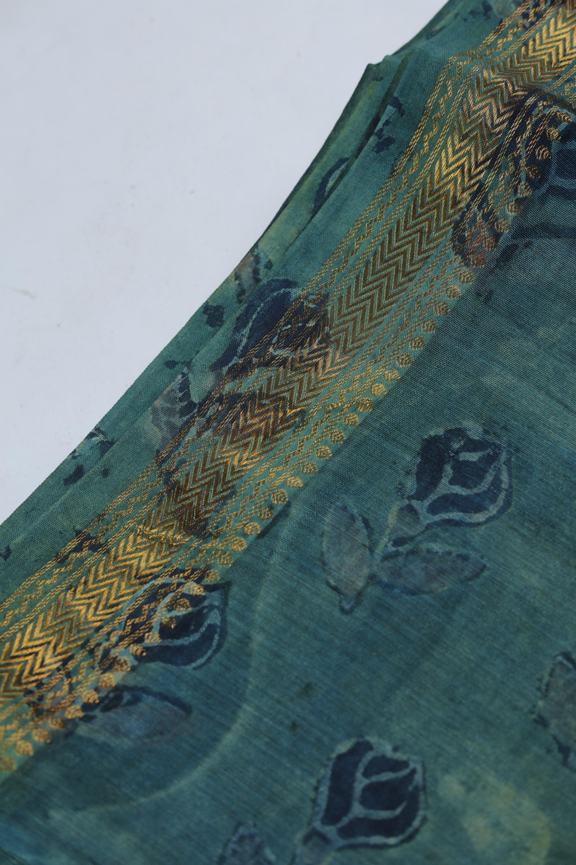 Chanderi 3 Piece Unstitched Suit Set – Traditional Weave-366