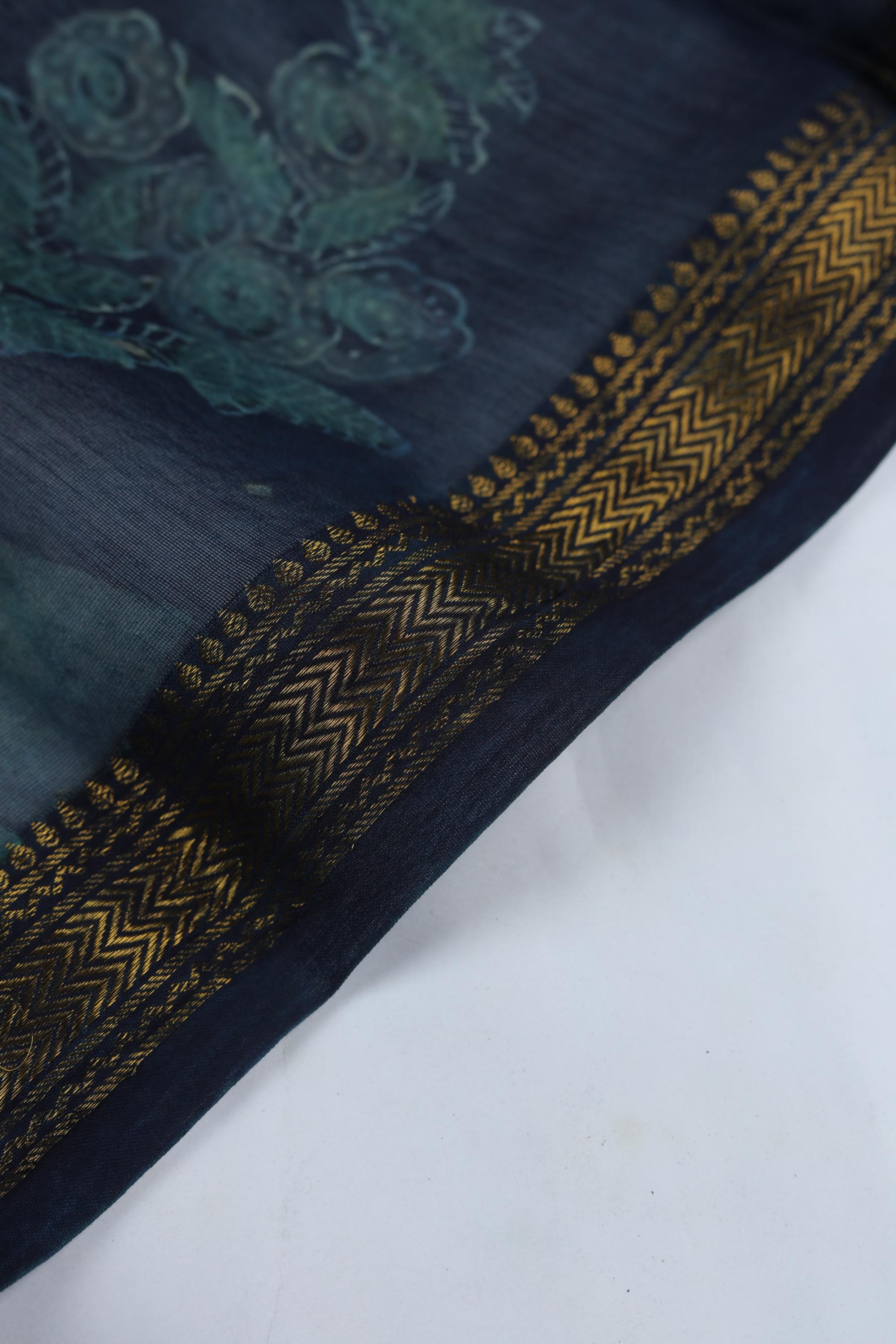 Chanderi 2 Piece Unstitched Suit Set – Traditional Weave-368