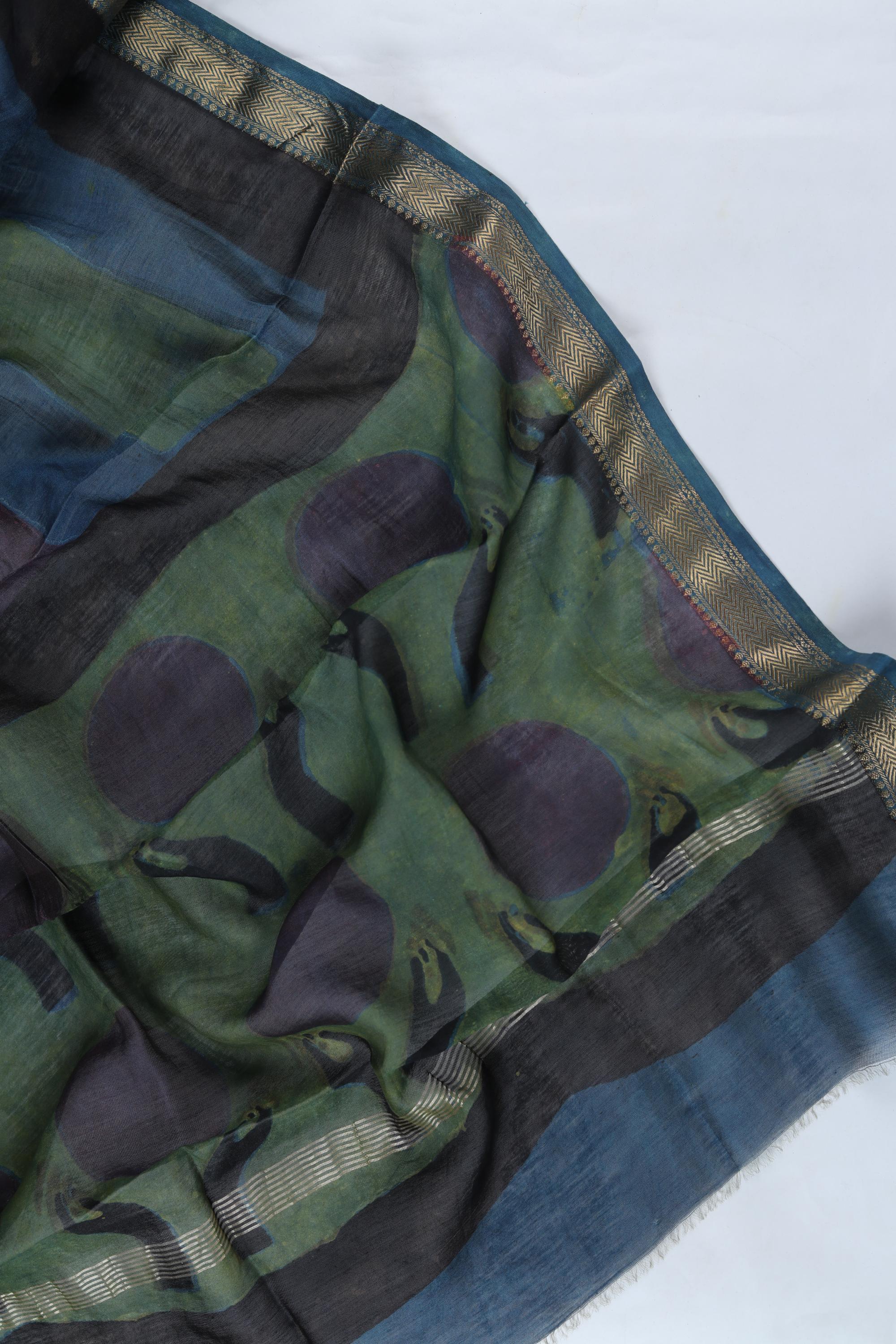 Chanderi 3 Piece Unstitched Suit Set – Traditional Weave-369