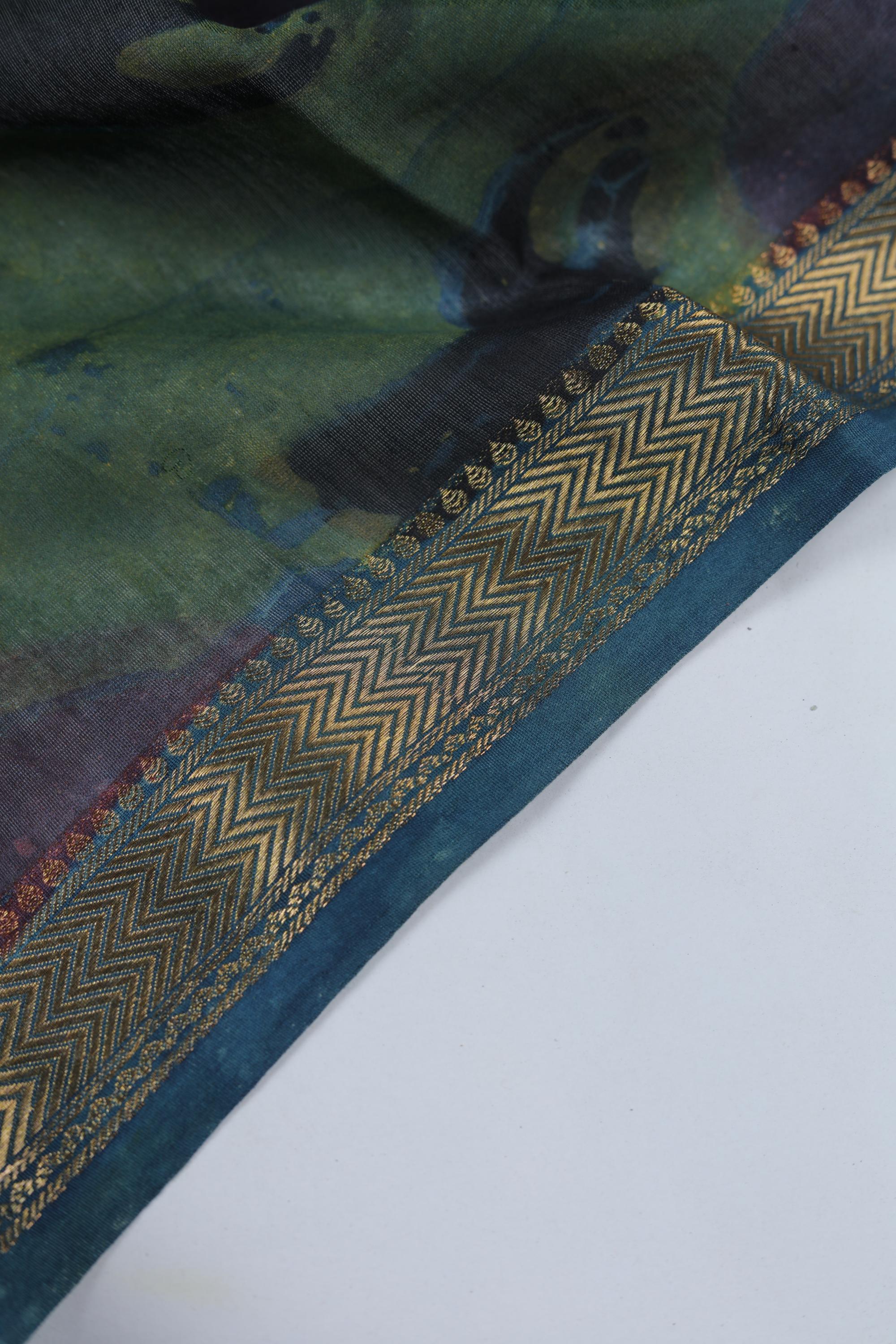 Chanderi 3 Piece Unstitched Suit Set – Traditional Weave-369