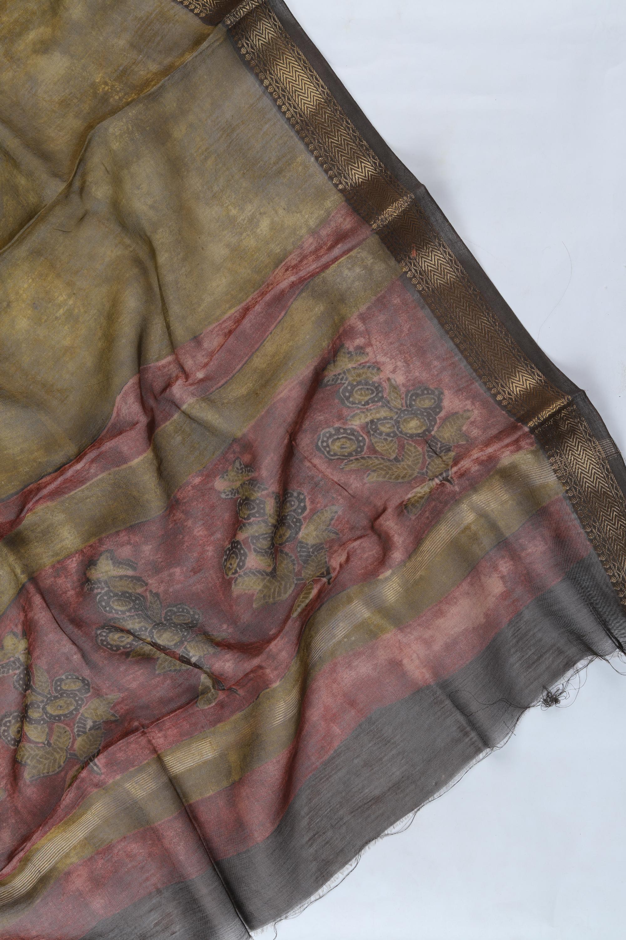 Chanderi 3 Piece Unstitched Suit Set – Traditional Weave-370