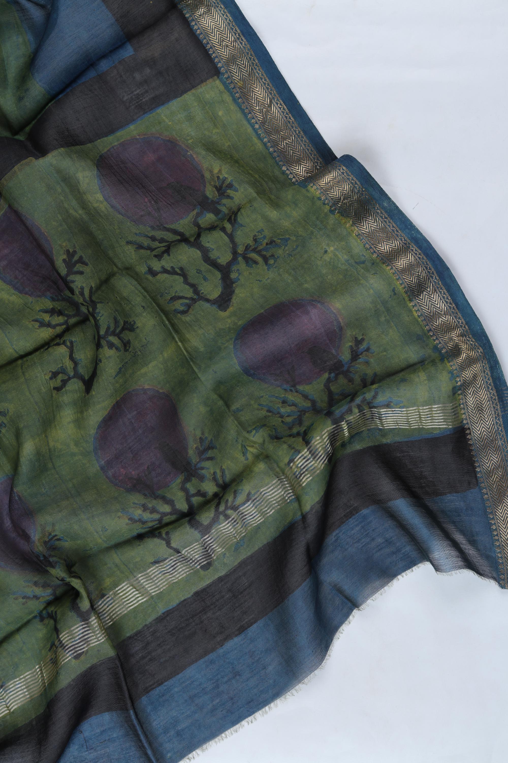 Chanderi 3 Piece Unstitched Suit Set – Traditional Weave-372