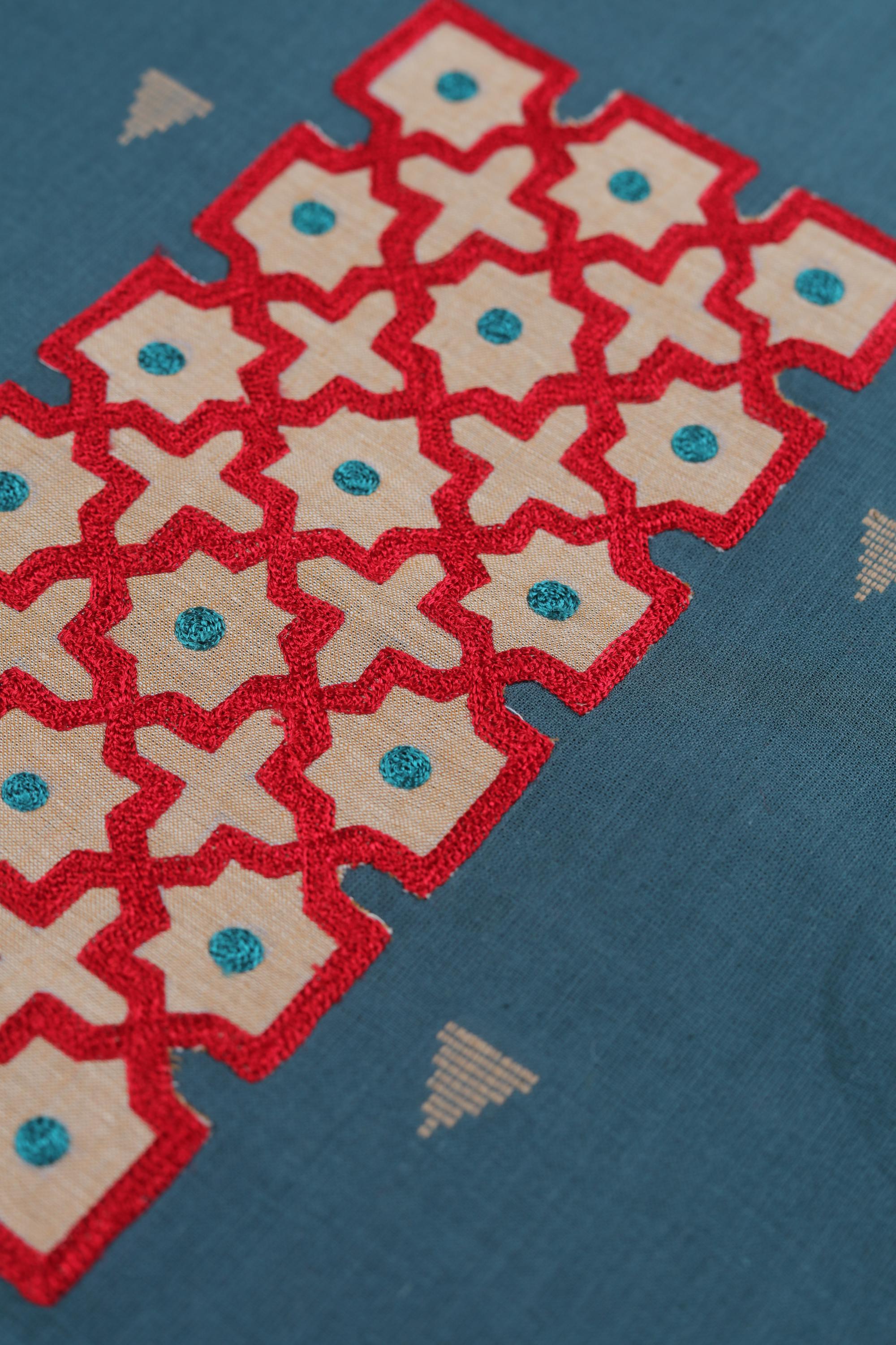 Embroidered Kurta Fabric – Elegant Embroidery-124