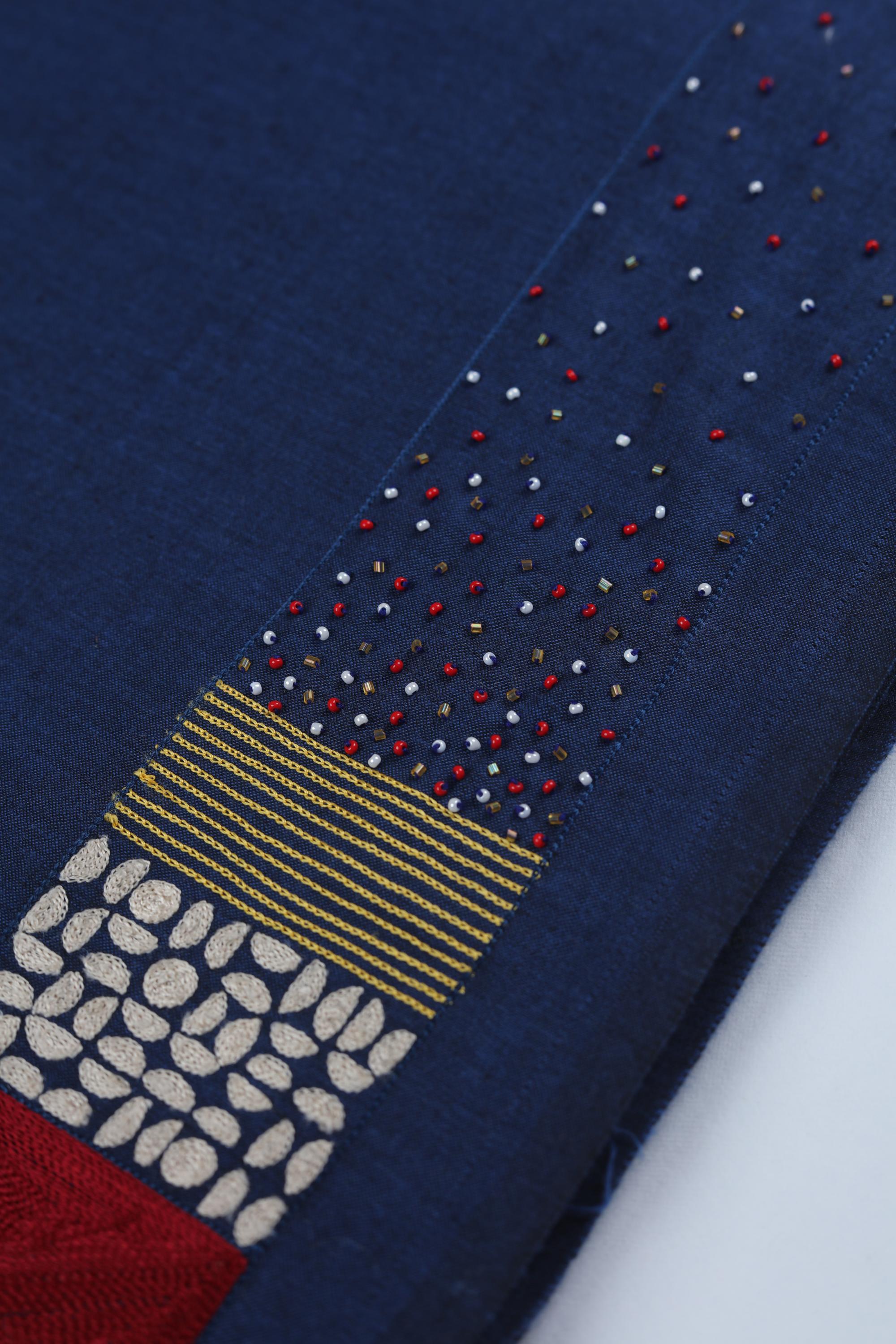 Embroidered Kurta Fabric – Elegant Embroidery-136