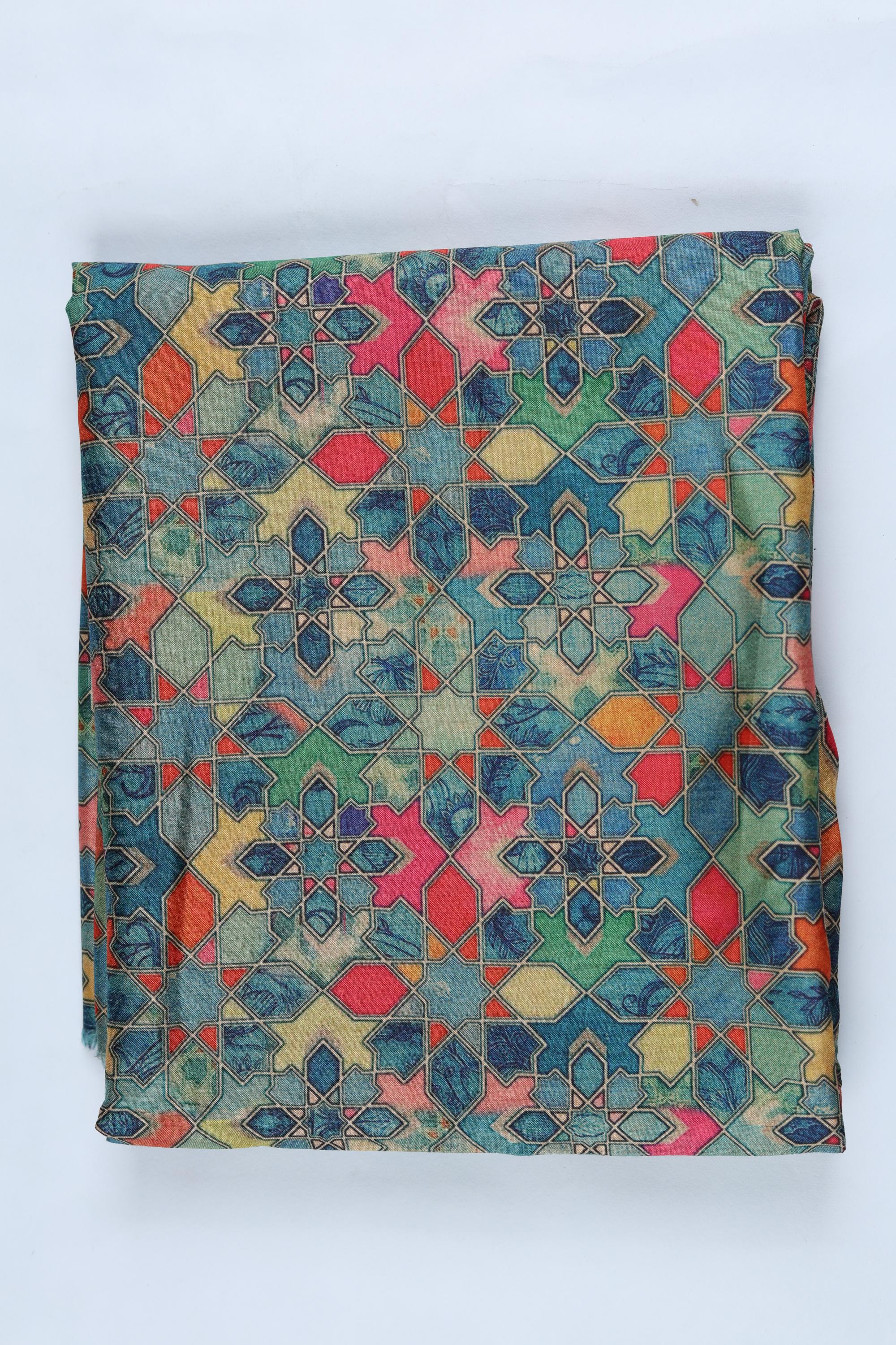 Blended Silk 3 Piece Unstitched Suit Set – Ethnic Craft-384