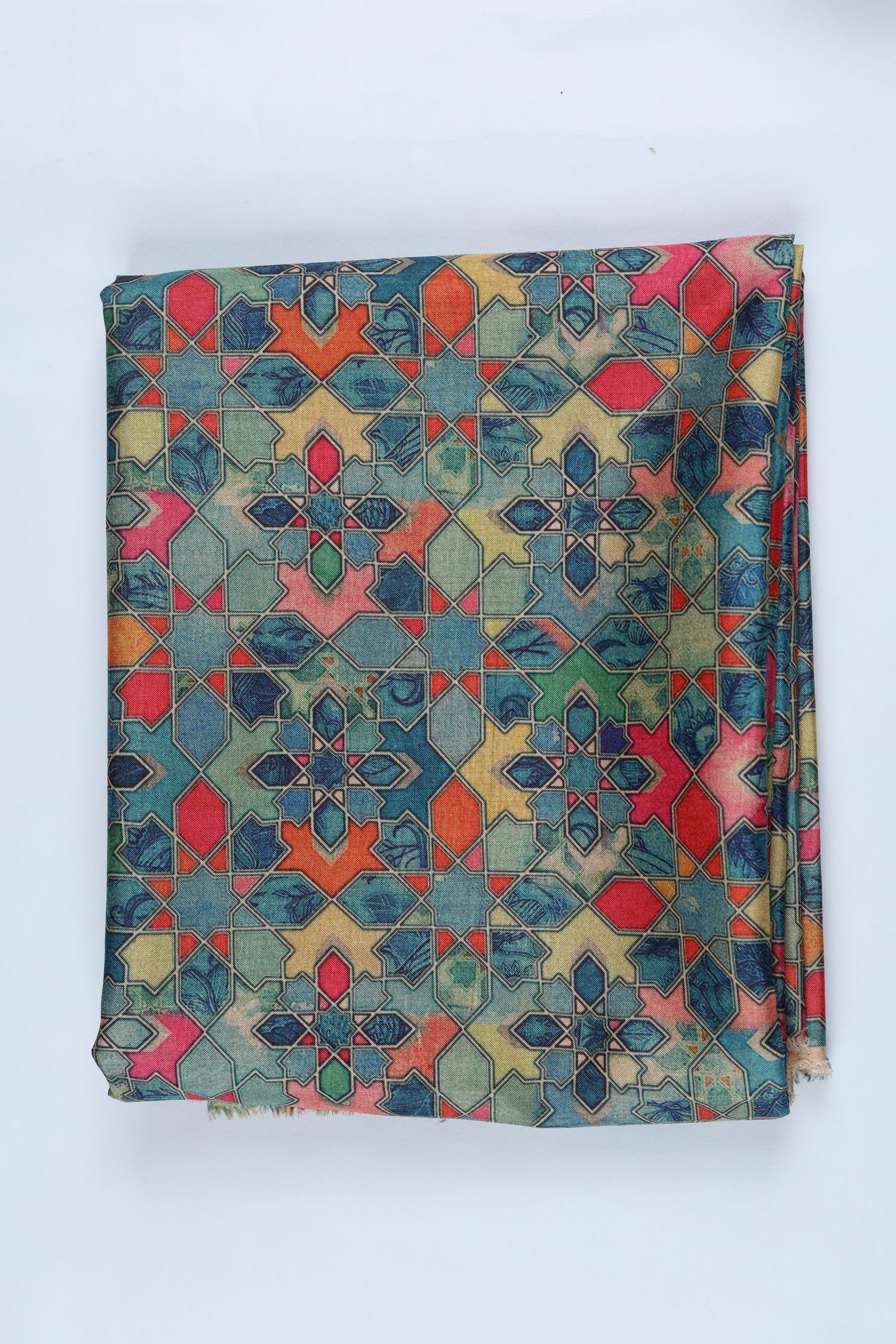 Blended Silk 3 Piece Unstitched Suit Set – Ethnic Craft394