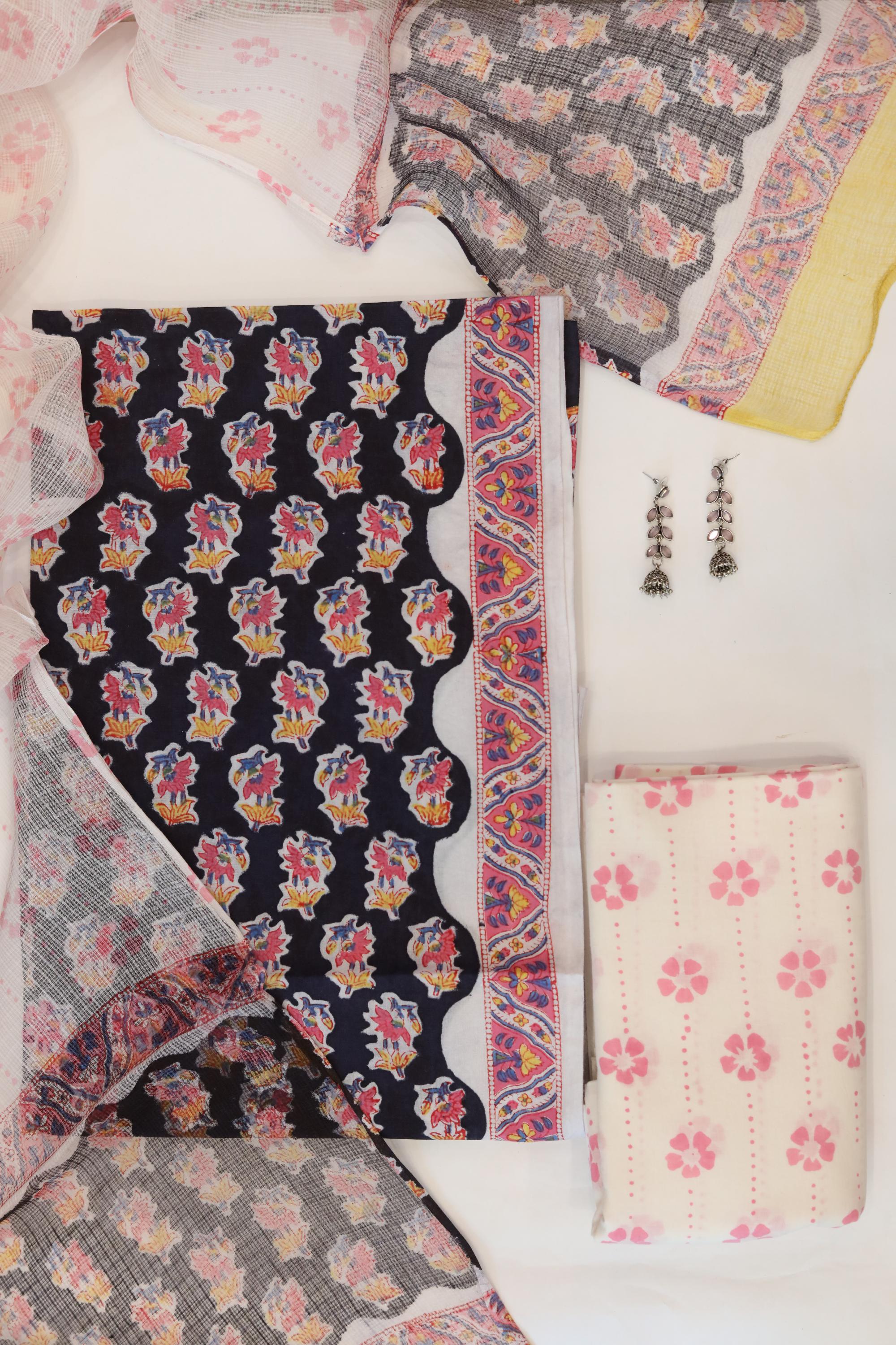 Cotton 3 Piece Unstitched Set -42