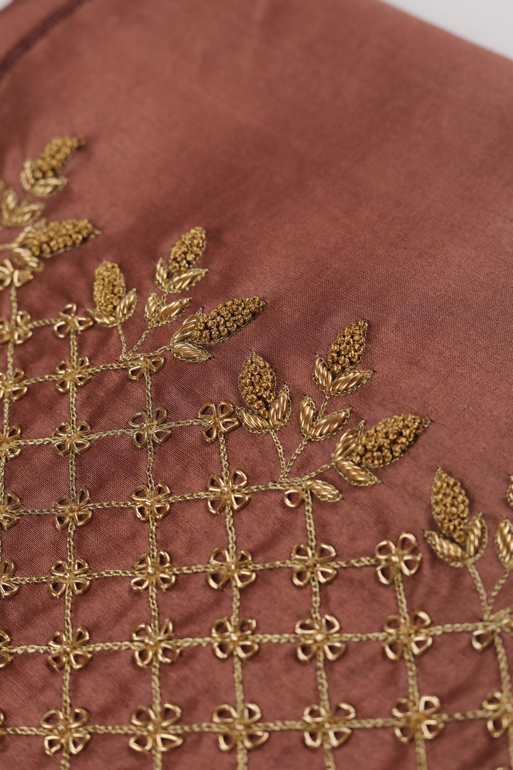 embroidered Chanderi Set - 37