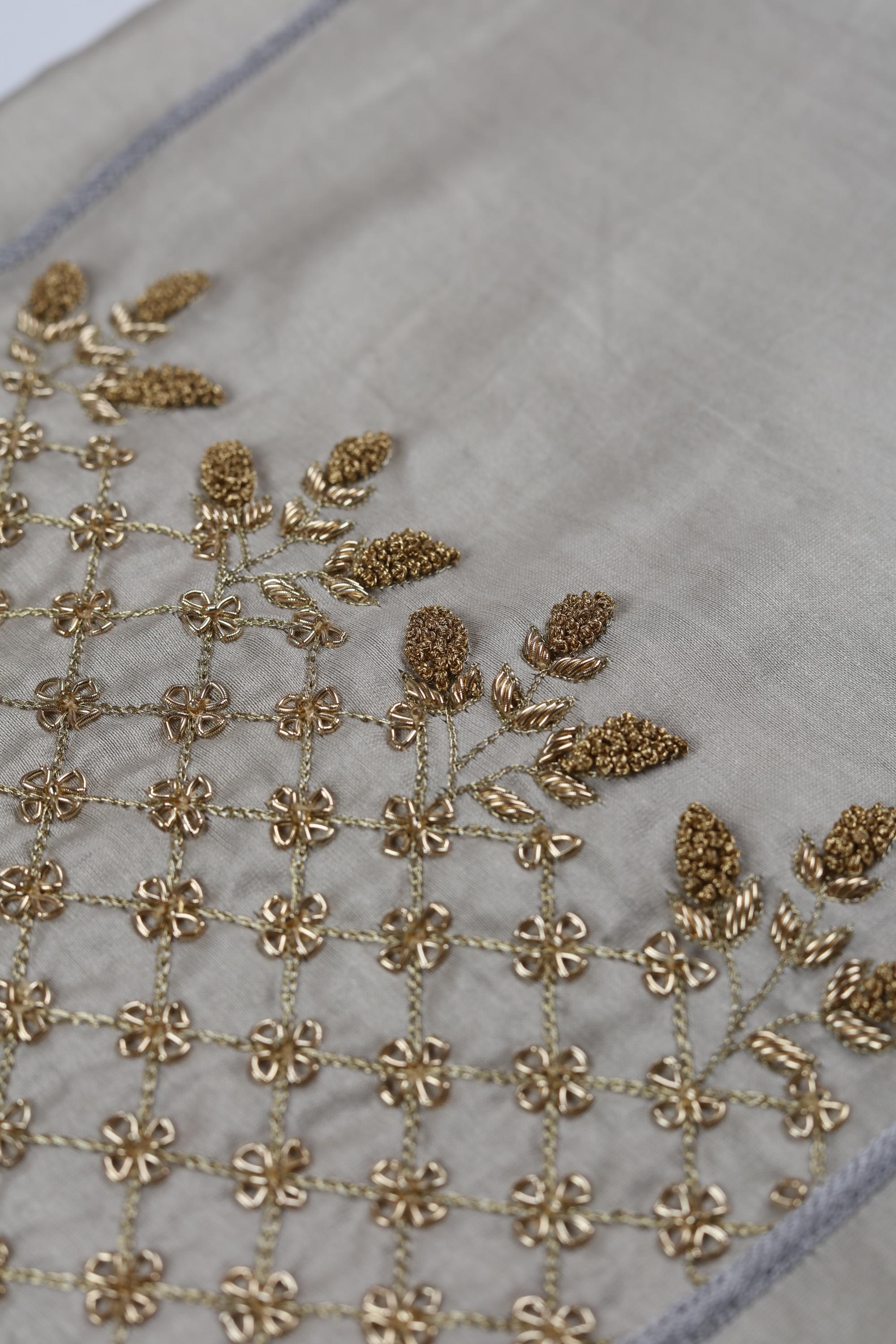 embroidered Chanderi Set - 39