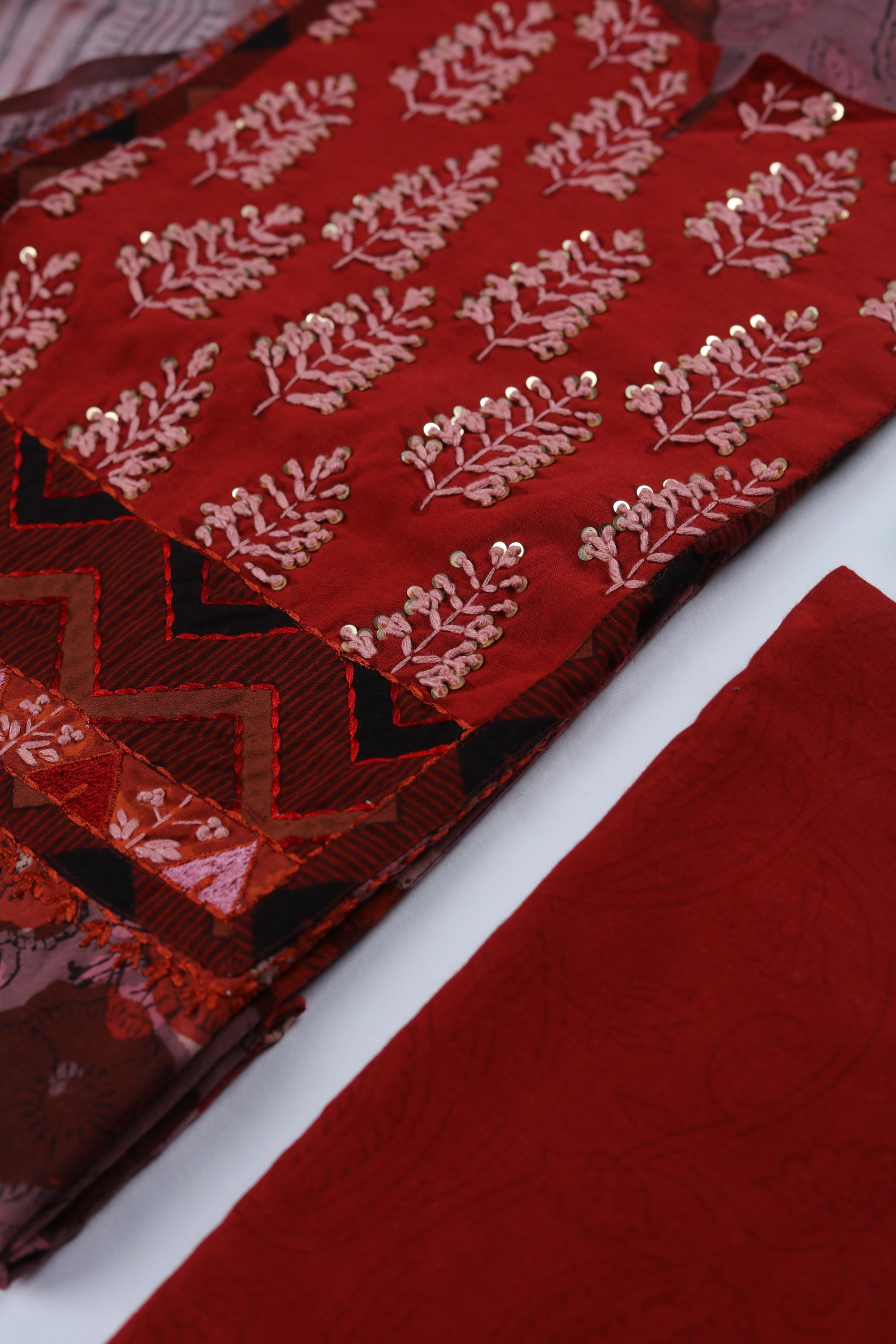 embroidered Cotton Set - 40