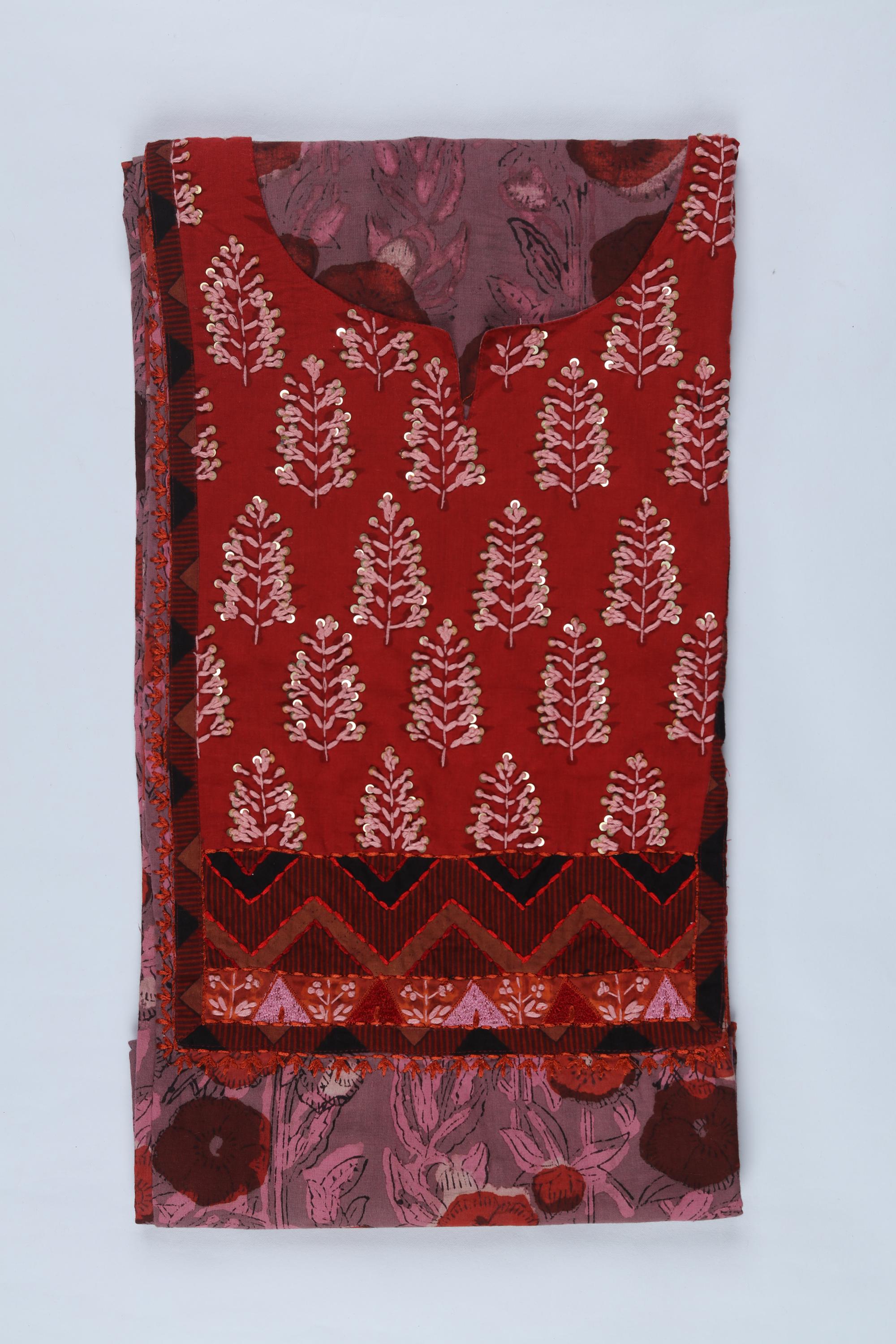 embroidered Cotton Set - 40