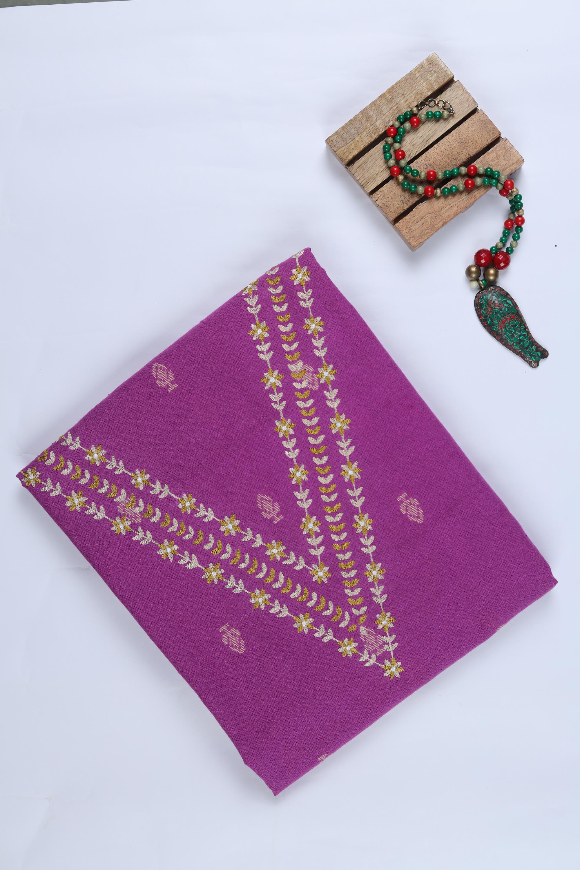 Embroidered Kurta Fabric – Elegant Embroidery-138