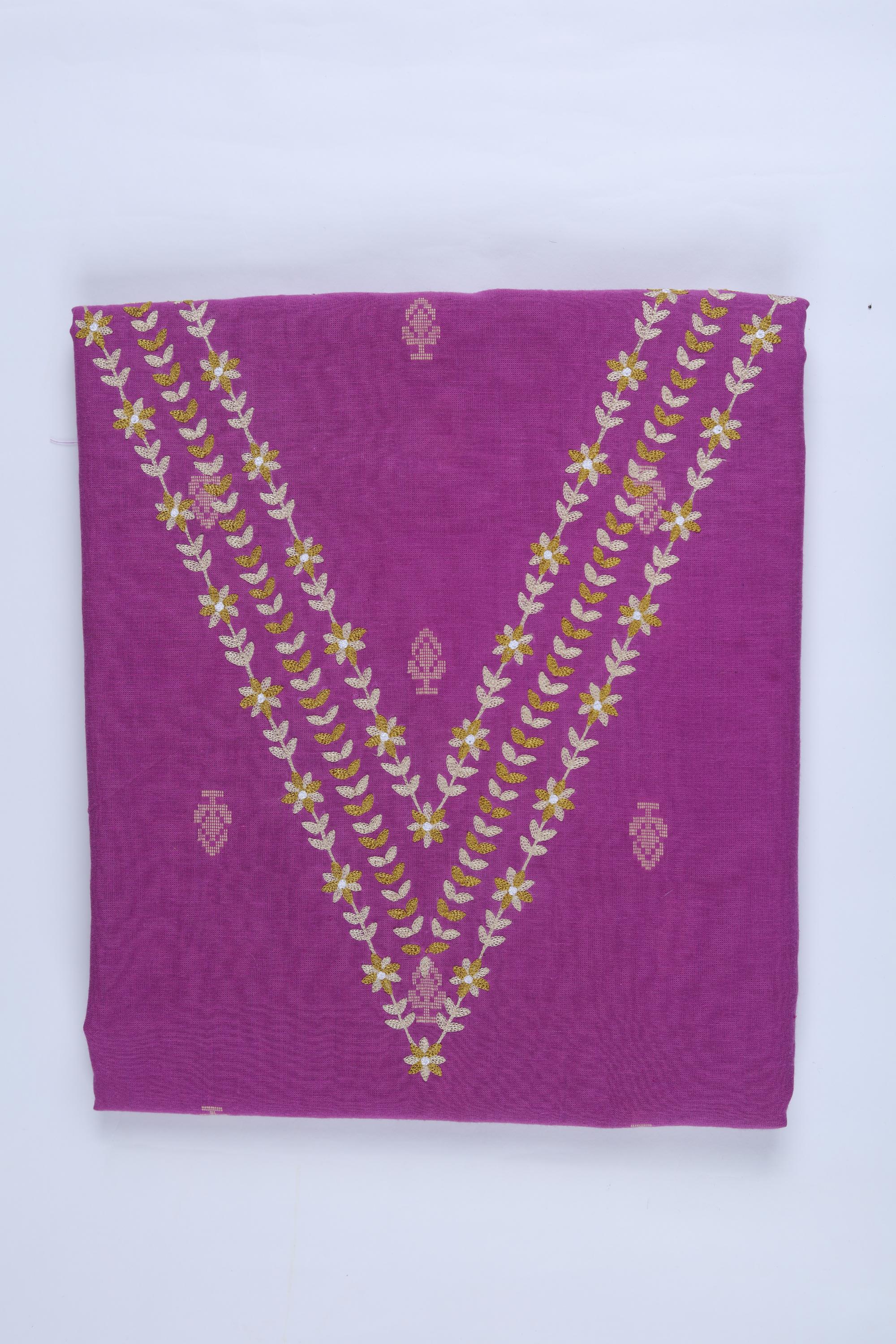 Embroidered Kurta Fabric – Elegant Embroidery-138