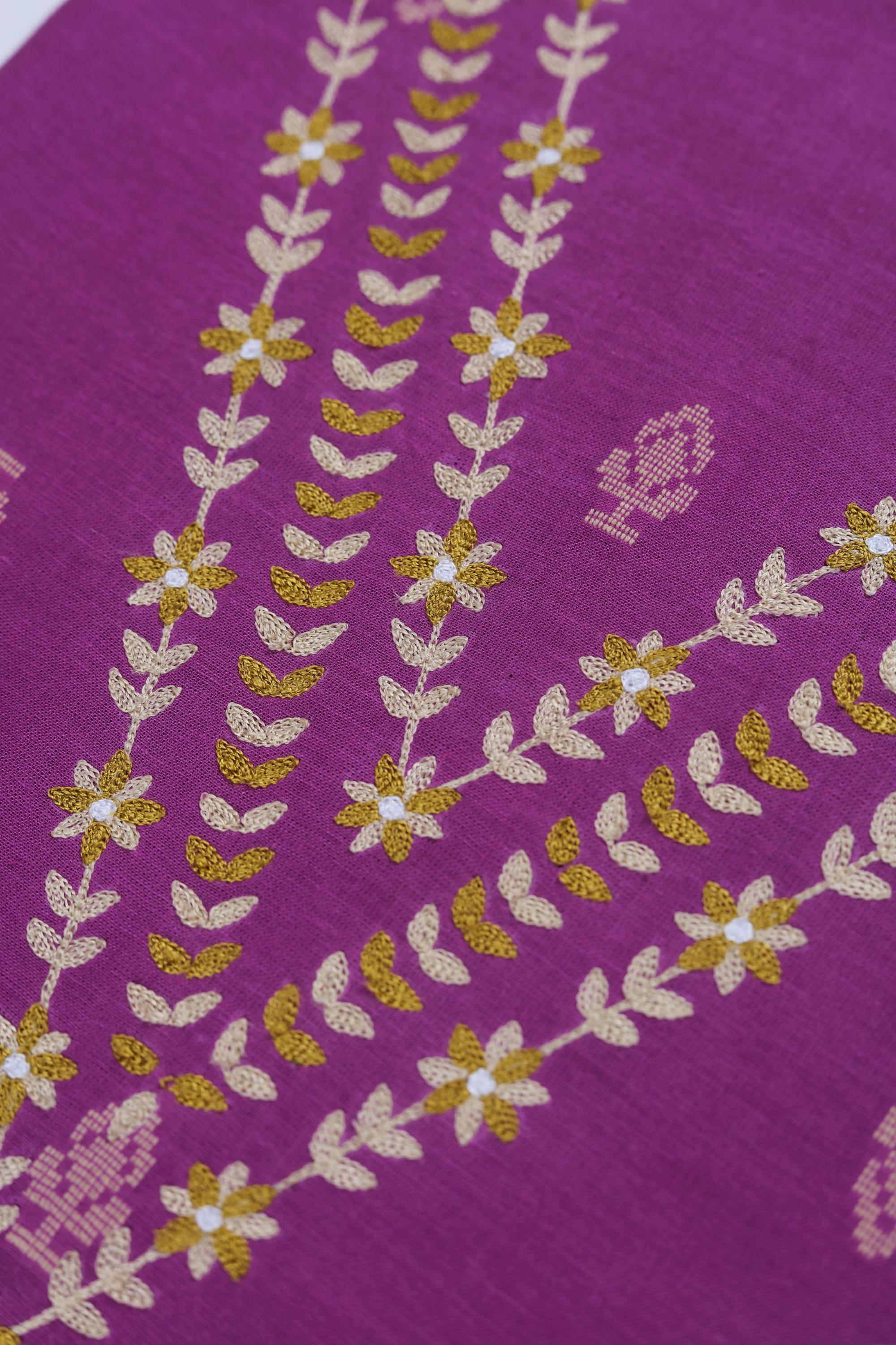 Embroidered Kurta Fabric – Elegant Embroidery-138