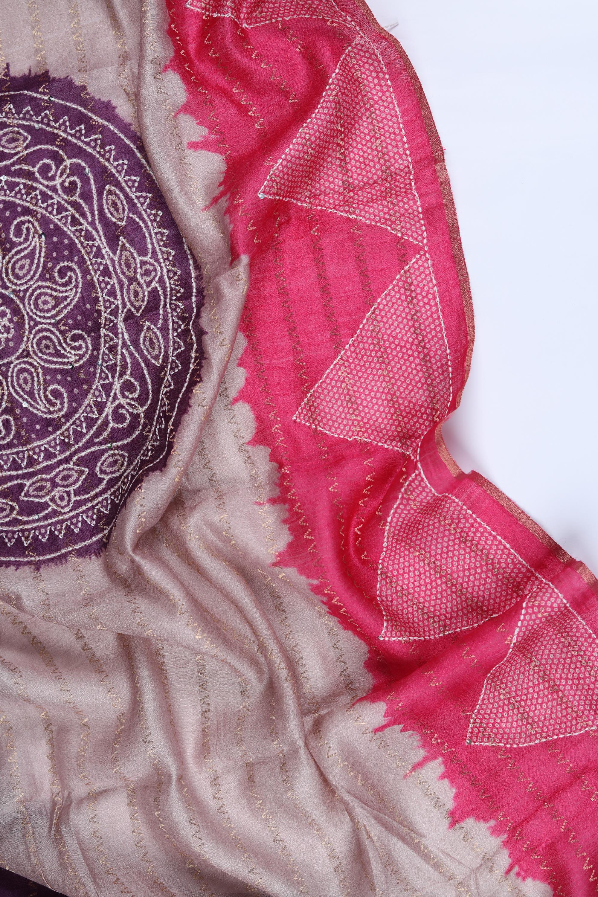 Malai Cotton 3 Piece Unstitched Set - Traditional Weave 432