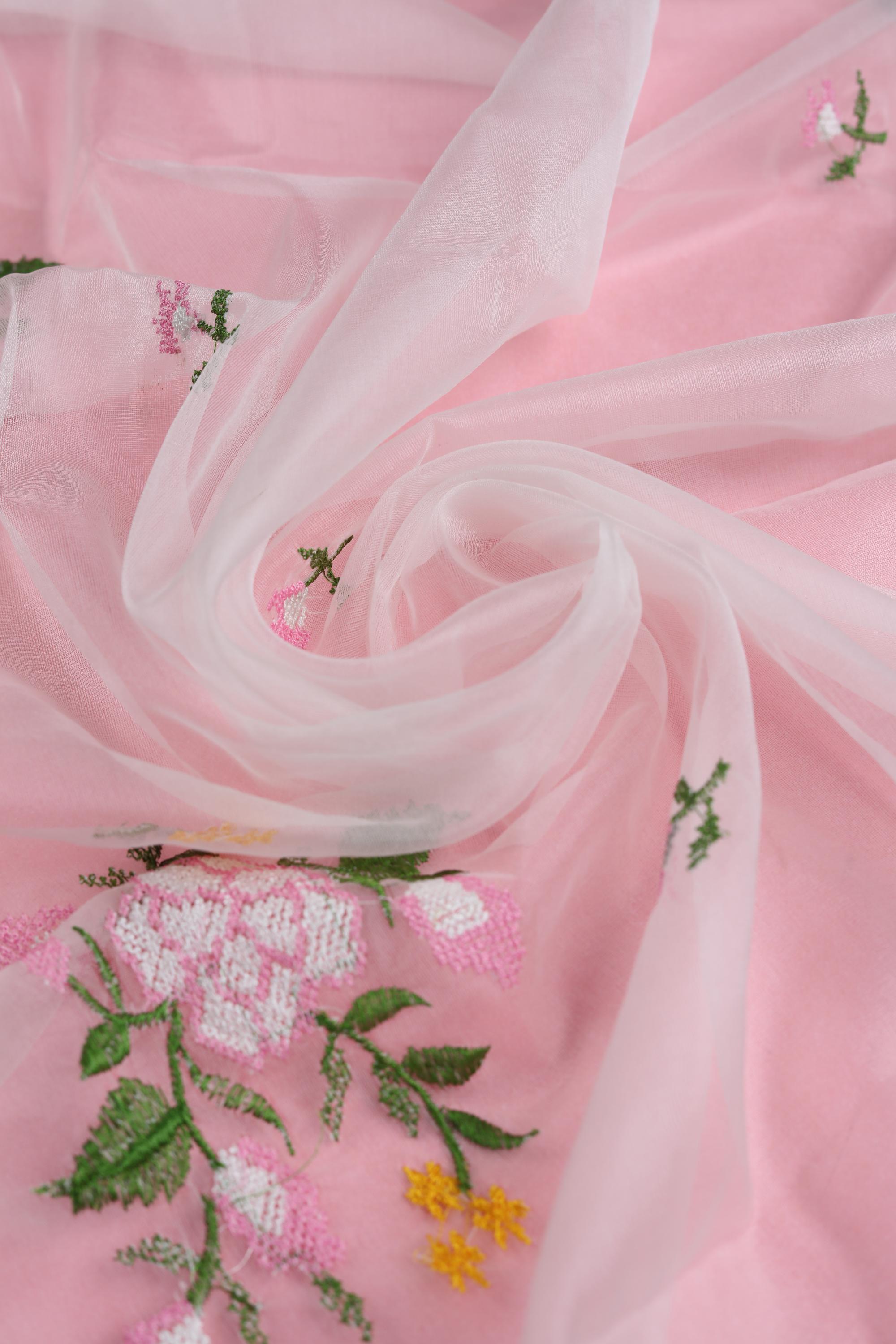ELEGANT KOTA TOP AND DUPATTA SET WITH COTTON SILK BOTTOM-12